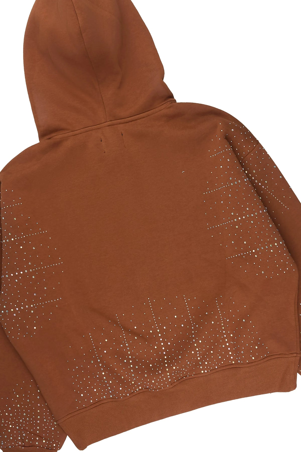 Eoghan Brown Rhinestone Hoodie/Baggy Pant Track Set