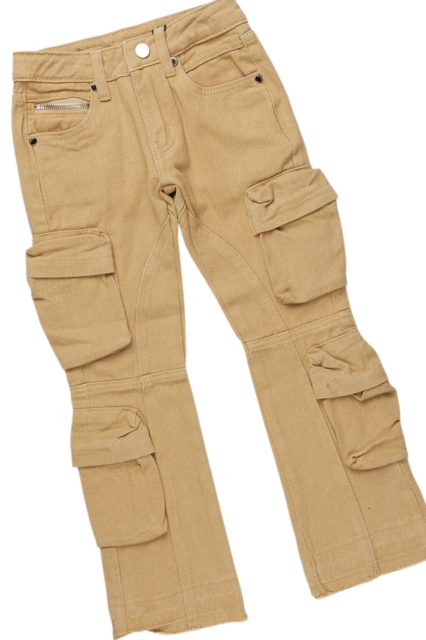 Boys Embers Black/Yellow T-Shirt/Stacked Flare Jean Set