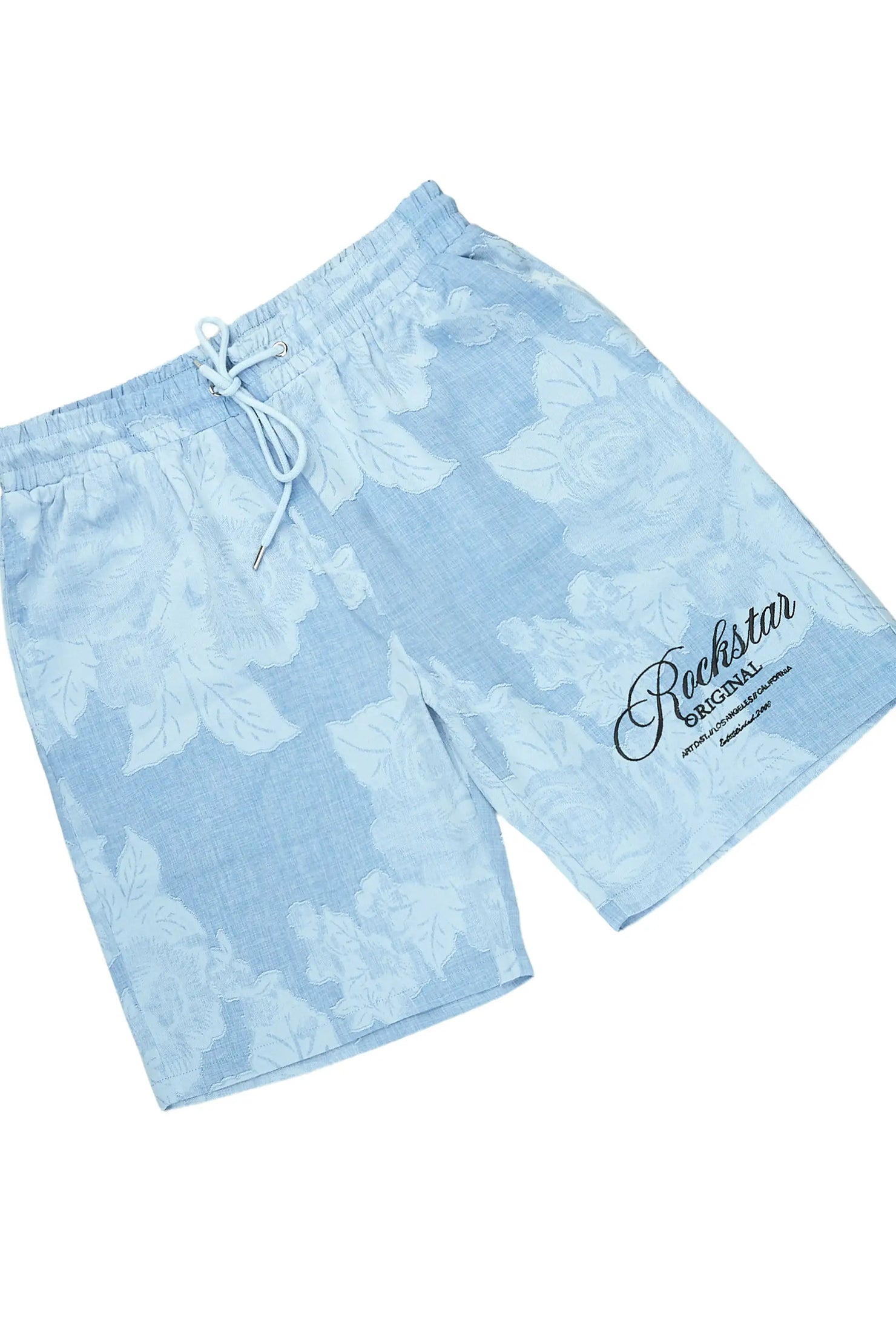 Frost Blue Button Down Shirt/Short Set