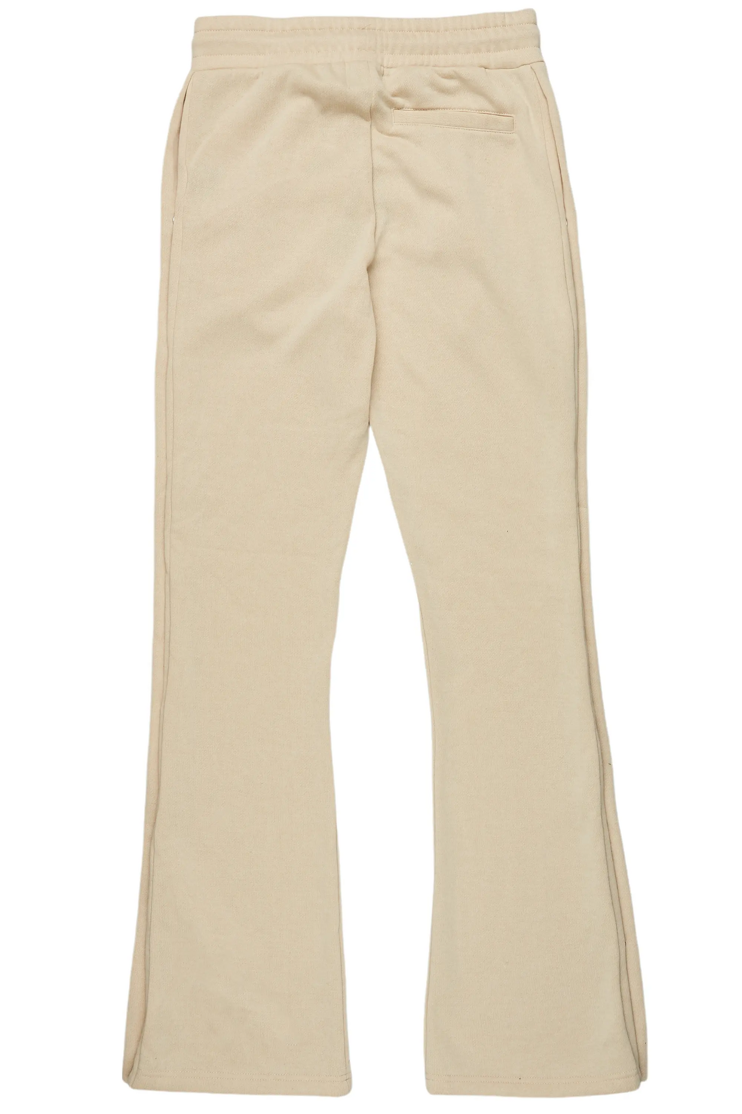 Filip Beige Baggy Snap Button Pant