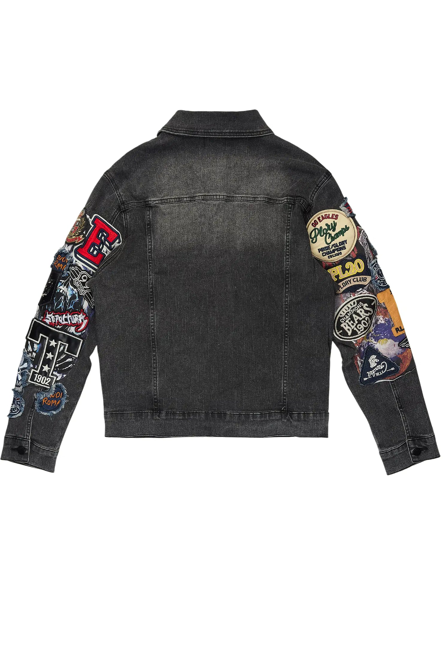 Espan Dark Grey Denim Jacket