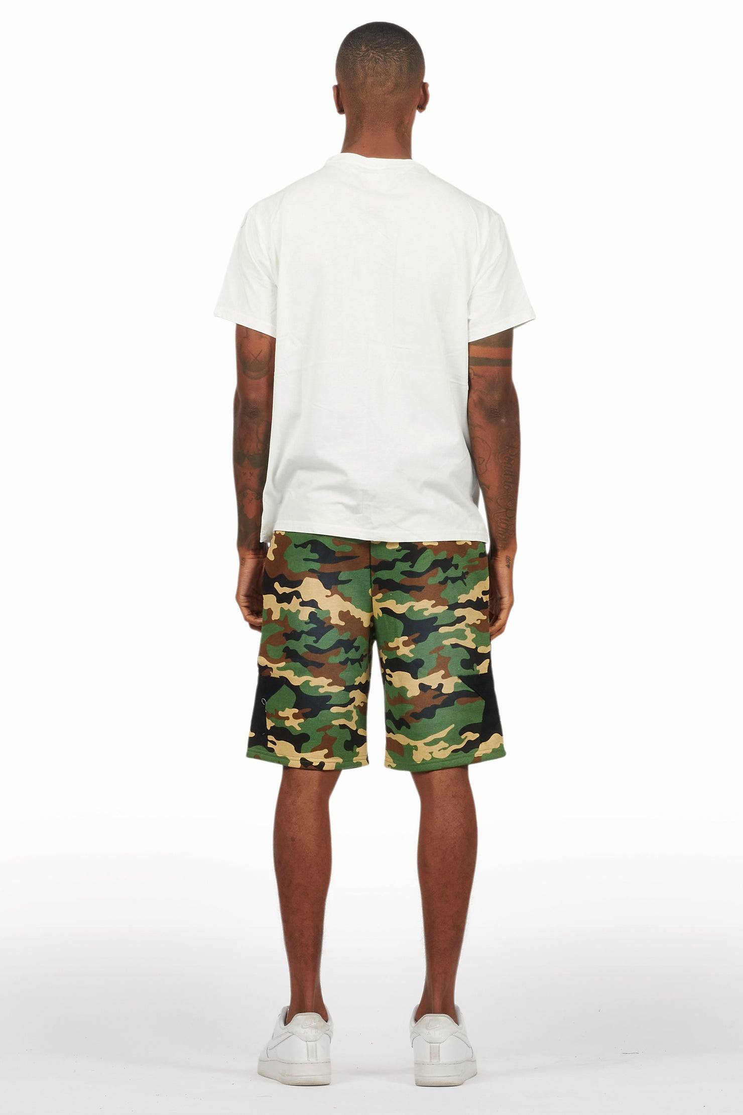 Sarge White/Camo T-Shirt/Short Set