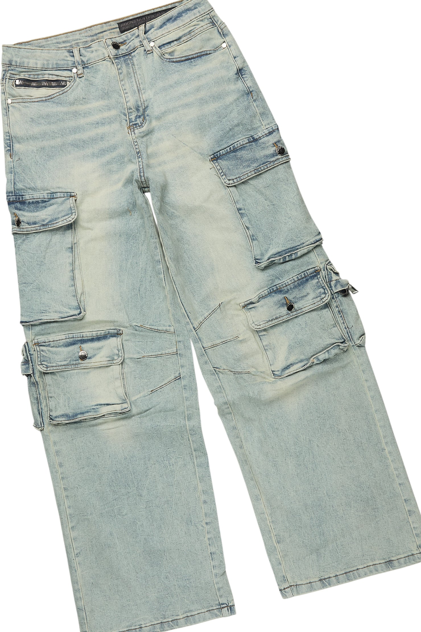 Tarl Beige/Blue T-Shirt/Baggy Fit Jean Bundle