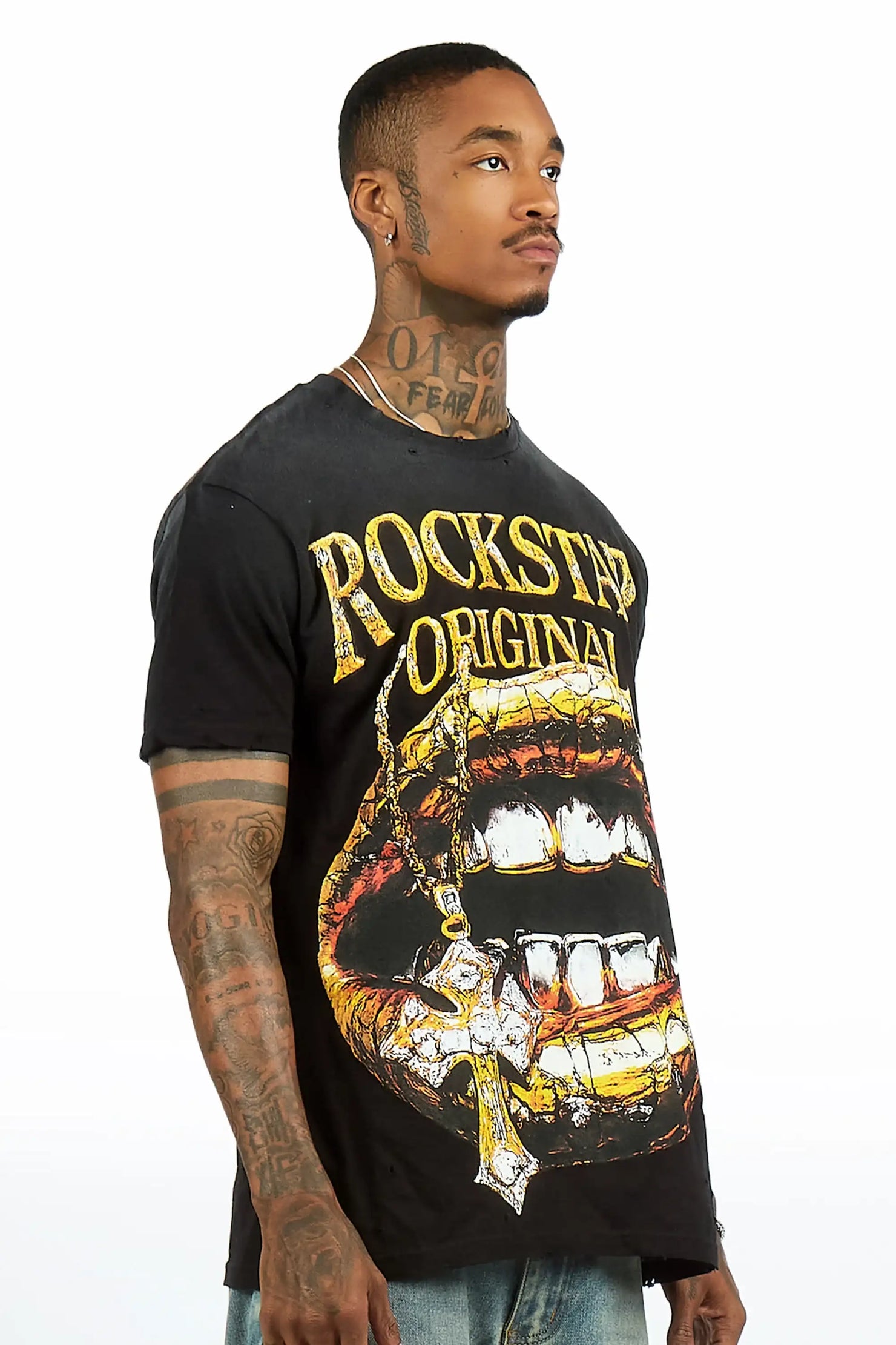 Bernal Black Oversized Graphic T-Shirt