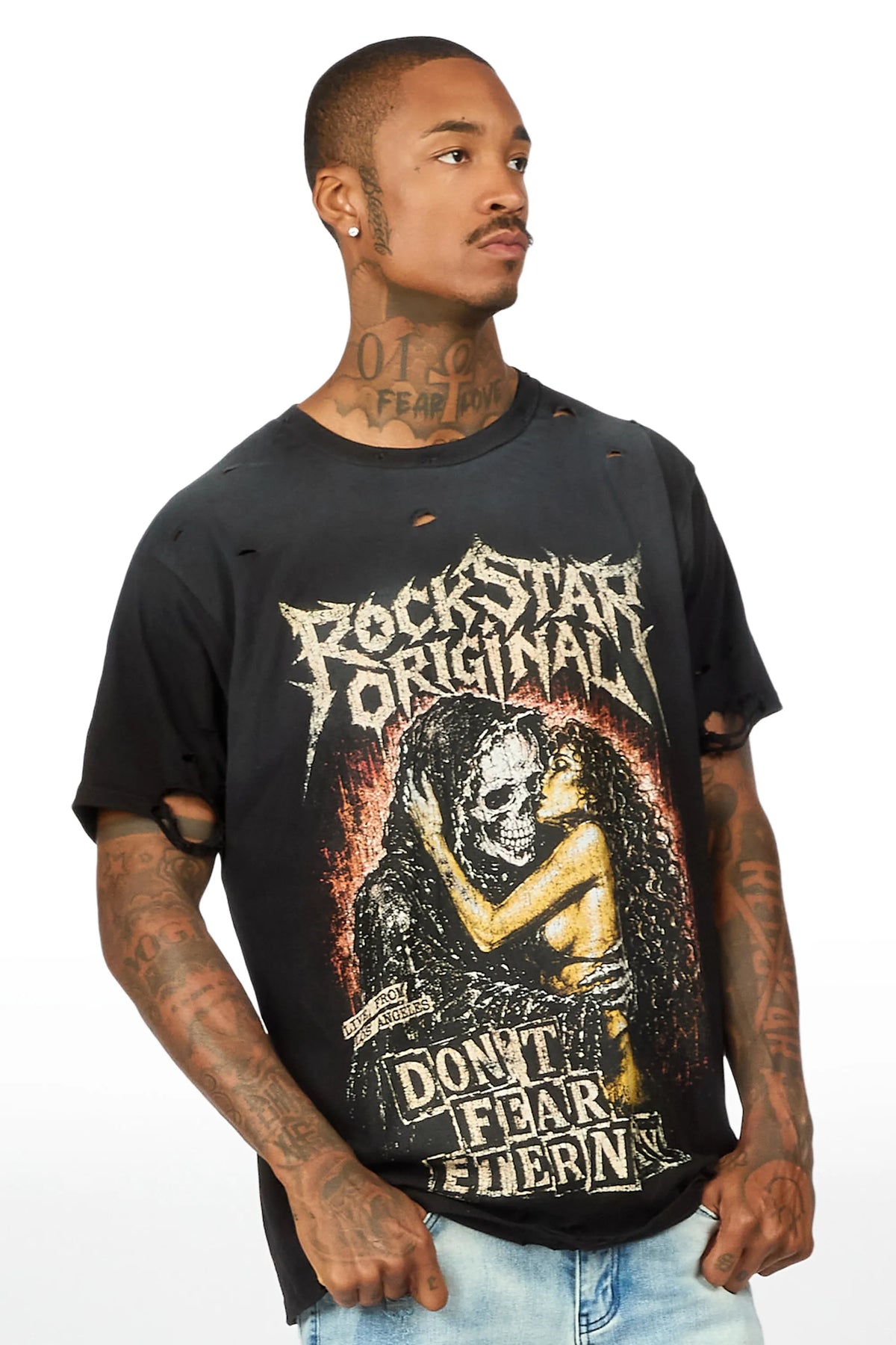 Sorrell Black Oversized Graphic T-Shirt