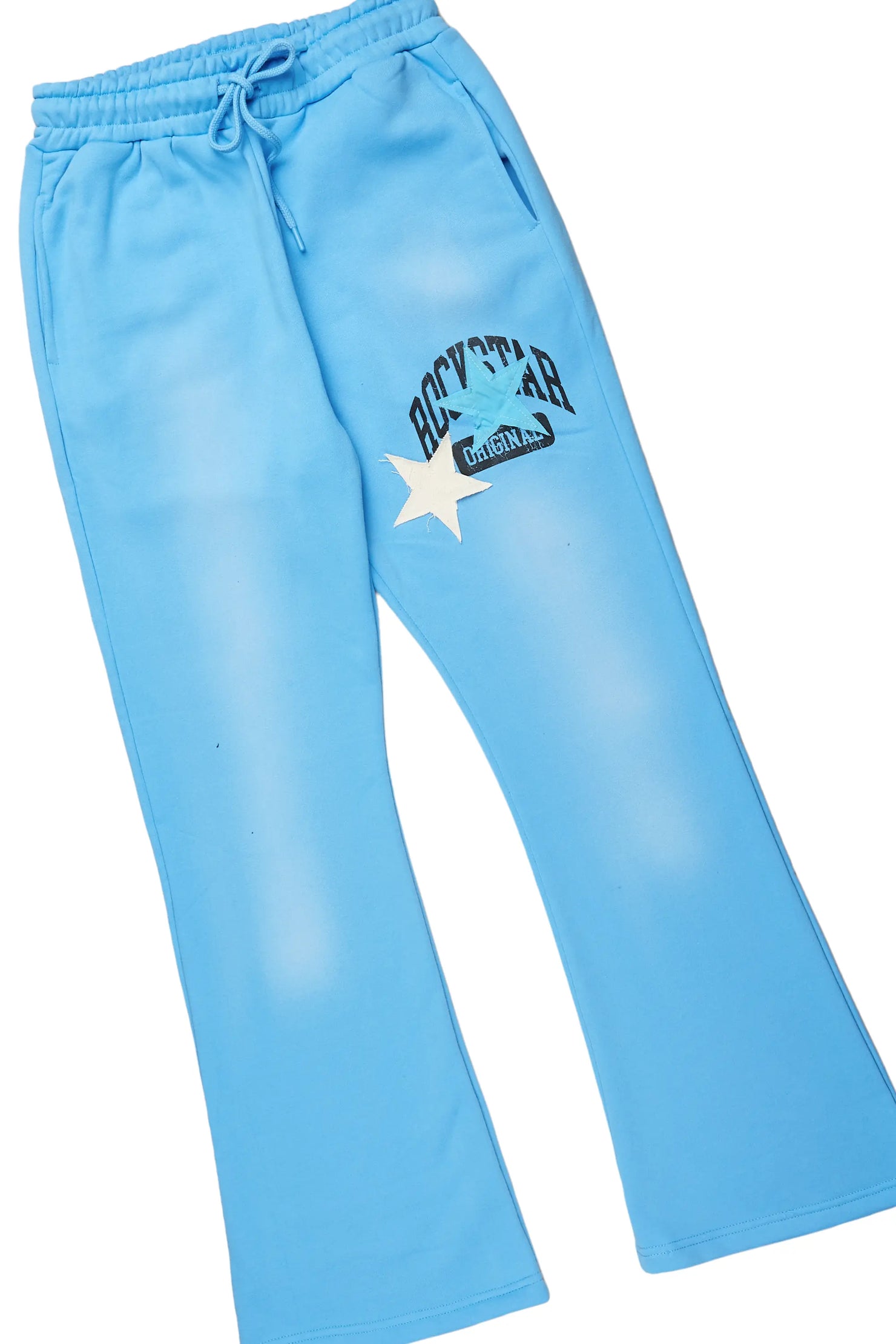 Mallor White/Blue T-Shirt/Stacked Track Set