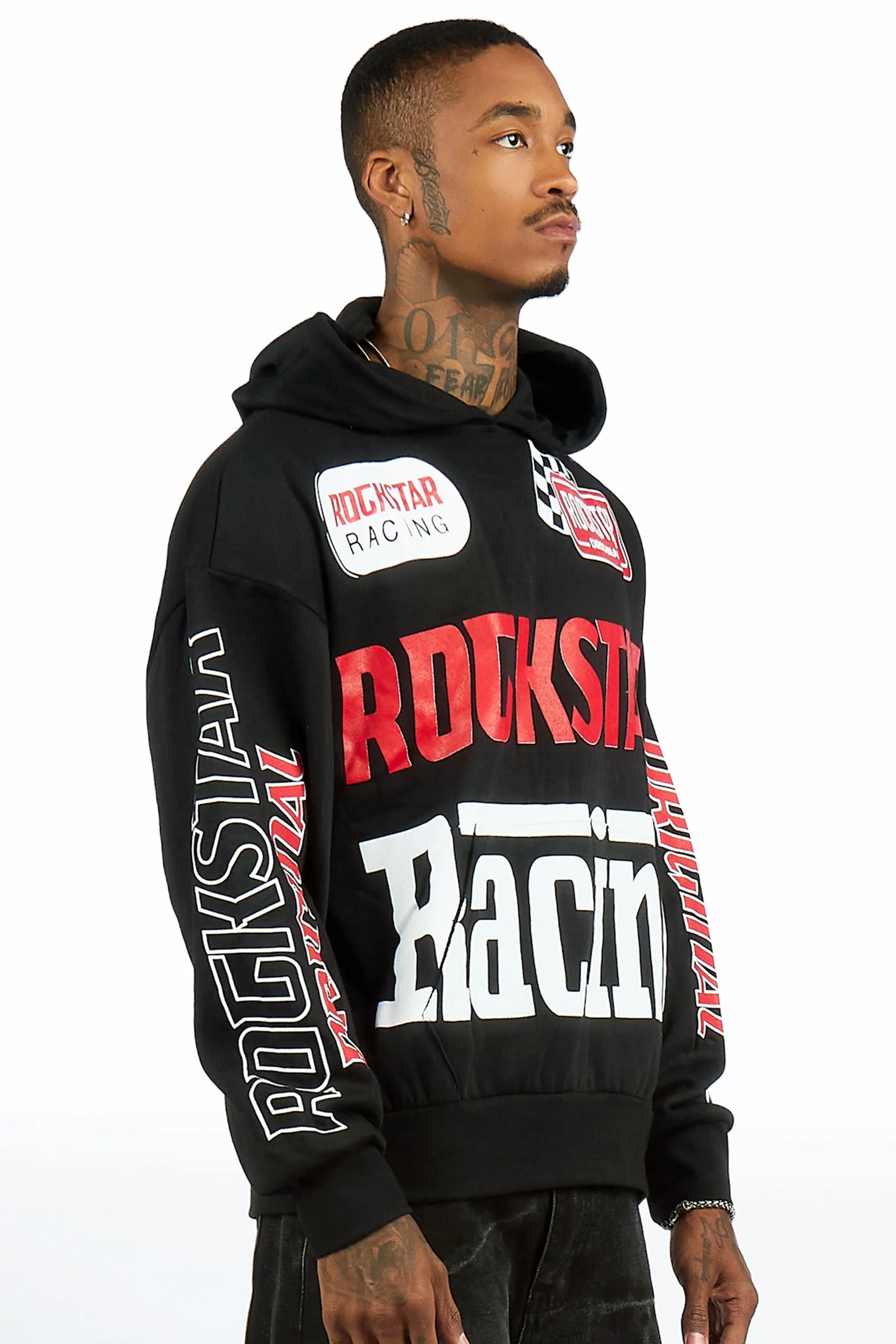 Spiller Black Graphic Hoodie