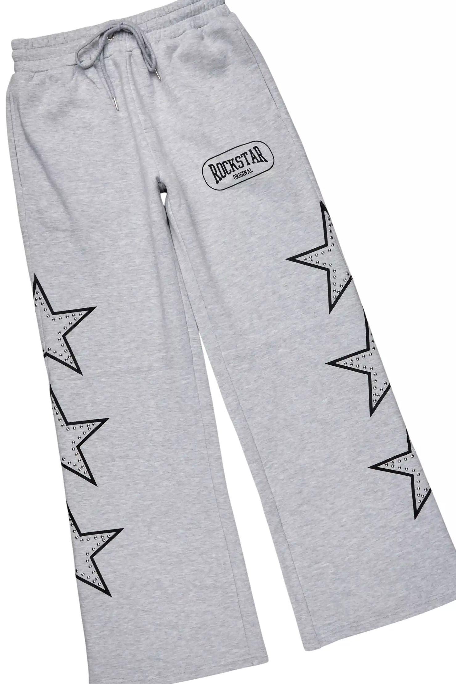 Zirka Heather Grey Hoodie Baggy Fit Pant Track Set
