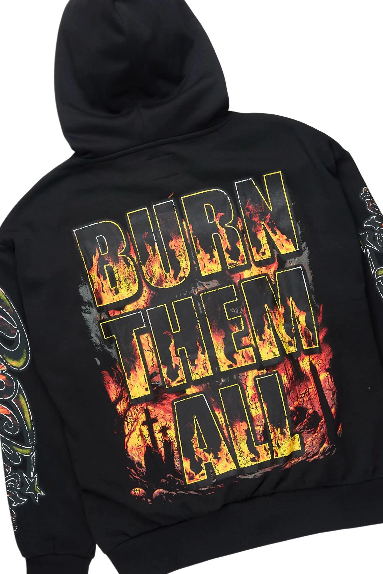 Flamer Black Hoodie/Baggy Pant Track Set