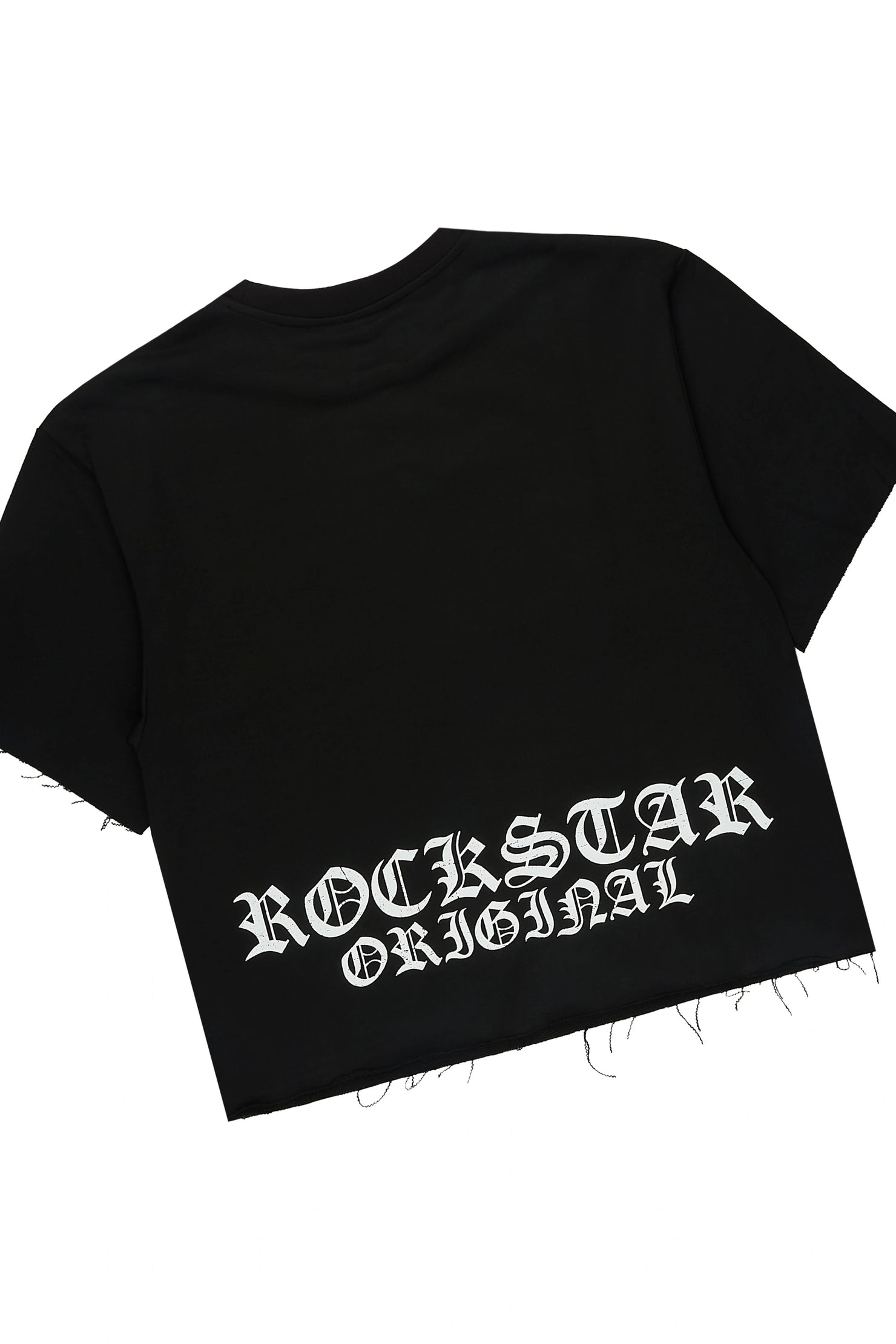 Burke Black Chenille Patch Boxy Tee/Double Waistband Pant Track Set