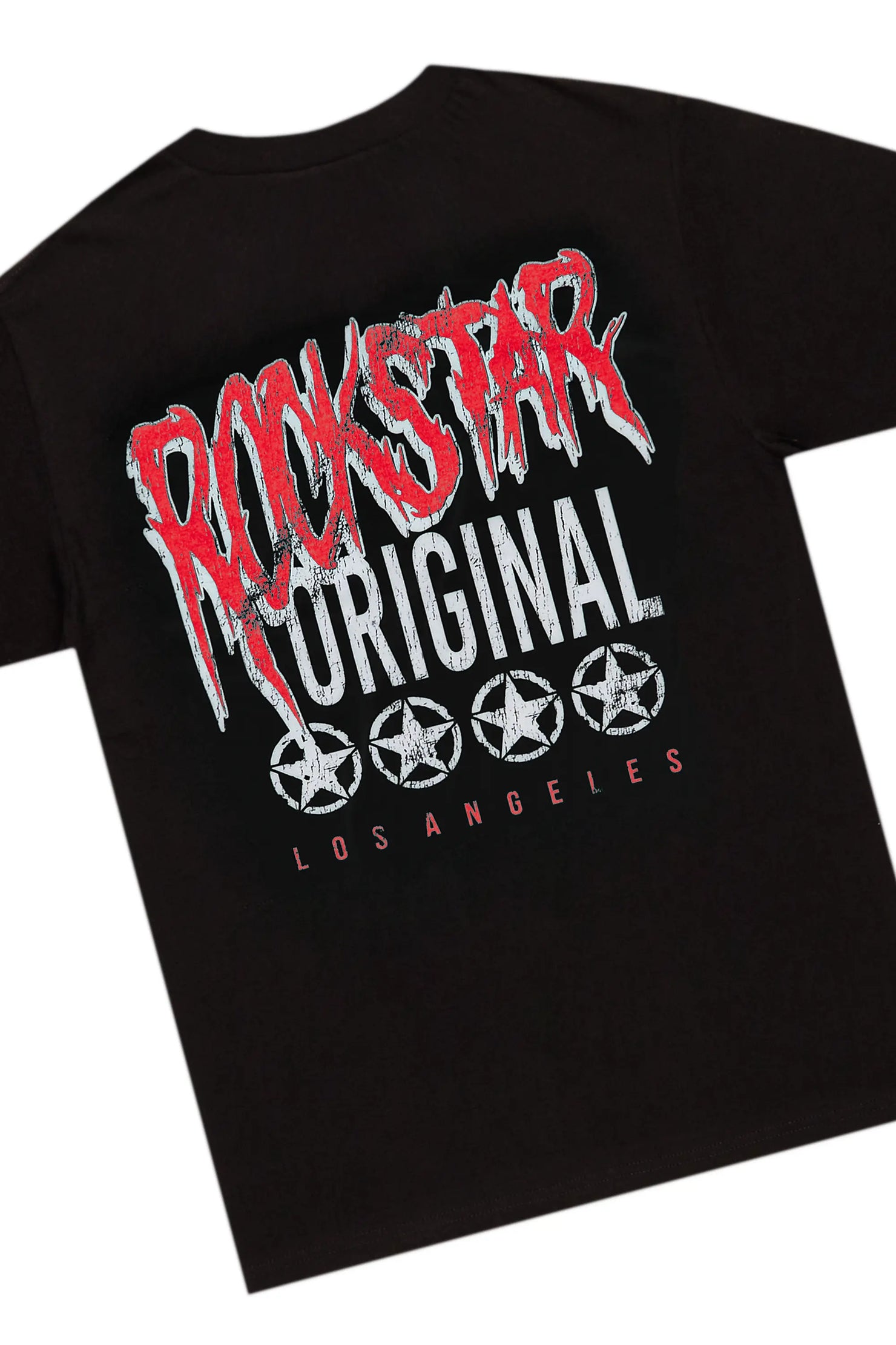 Wizzurd Black T-Shirt & Ricky Tan PU Super Stacked Jean Bundle