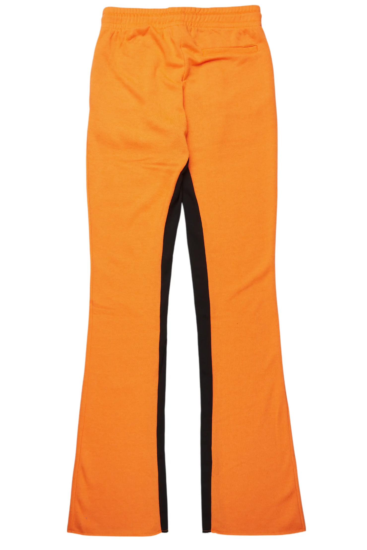 Uko Orange Stacked Baggy Track Pant
