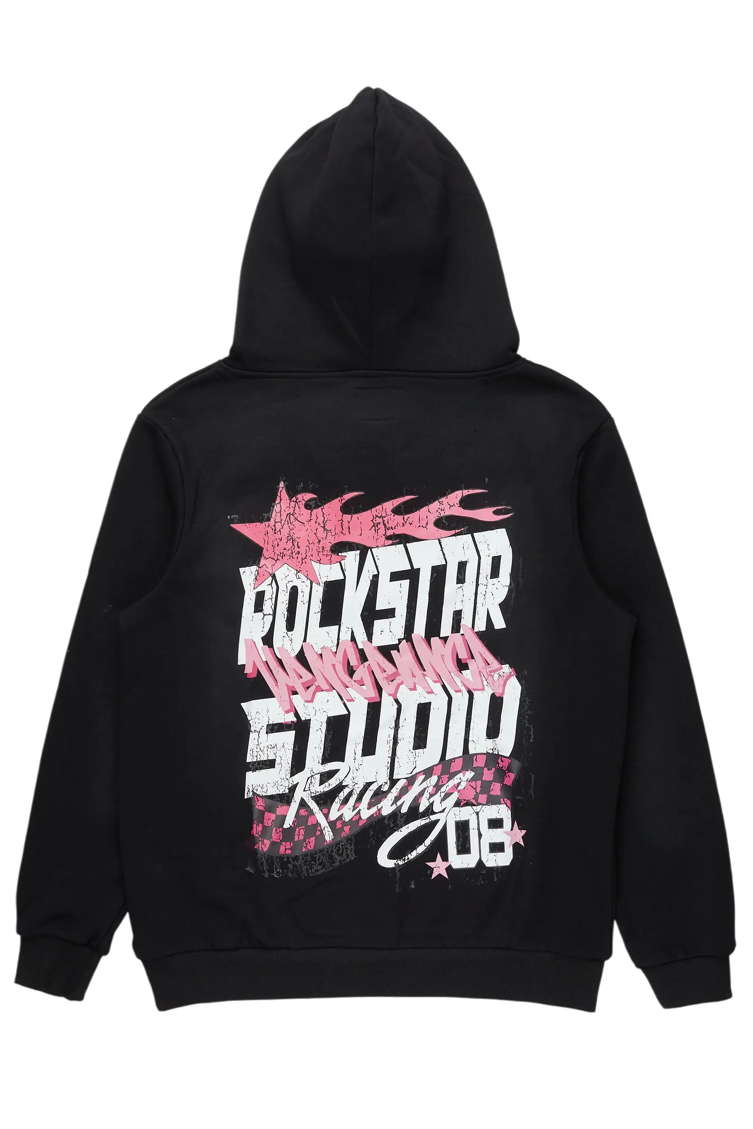 Anneso Black Graphic Hoodie