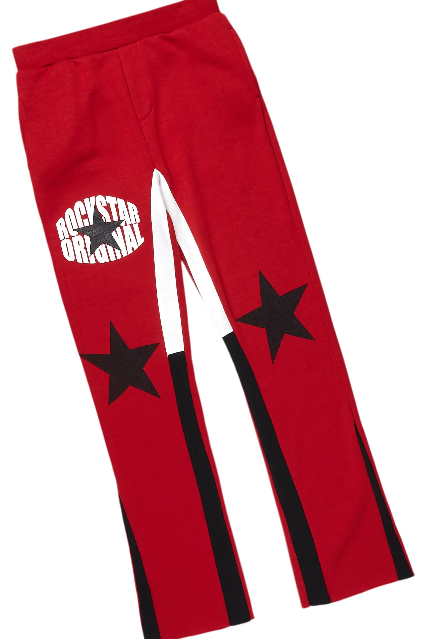 Boys Sarge Burgundy Stacked Pant Set