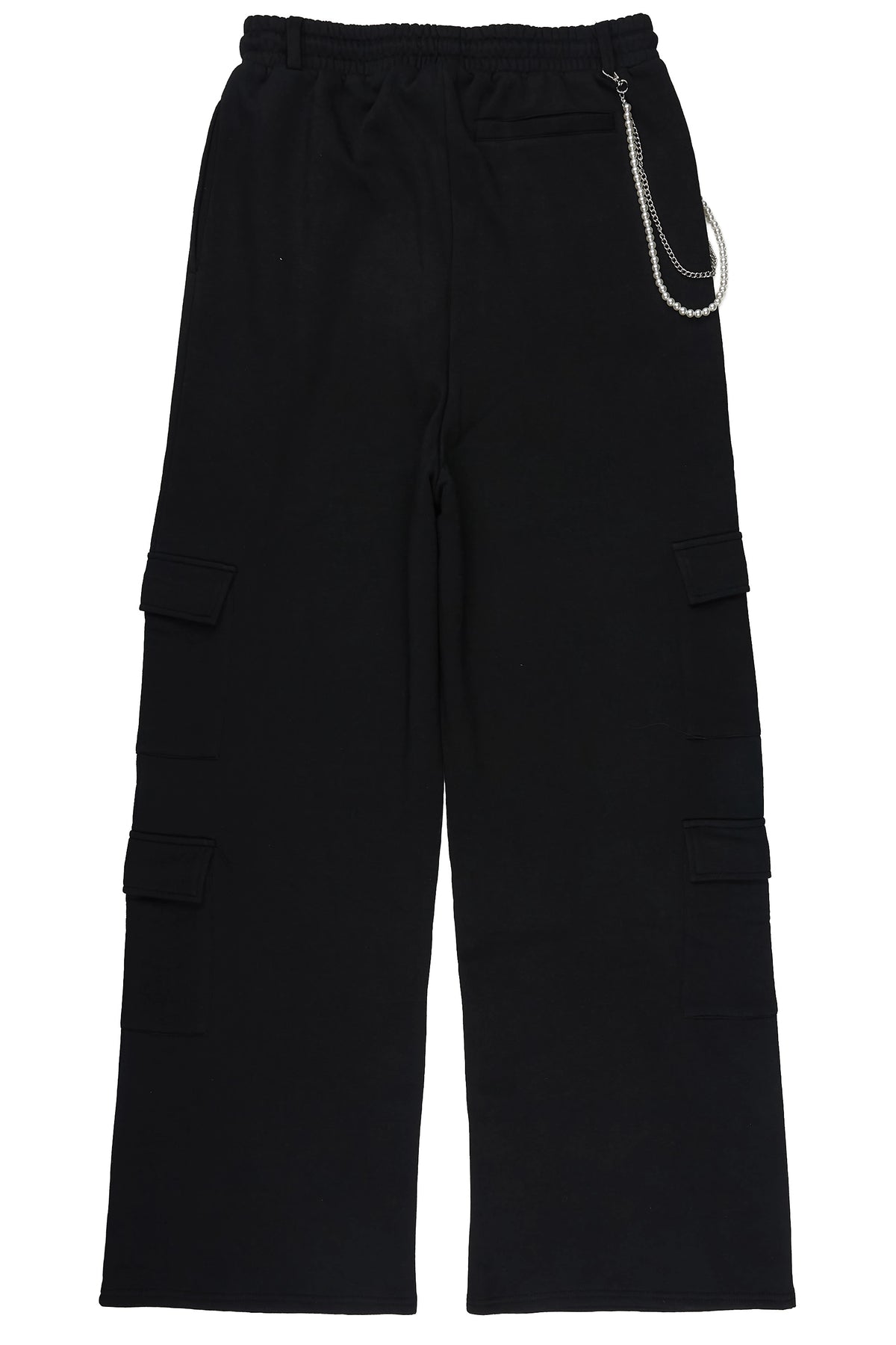 Adaty Black Chain Baggy Fit Pant