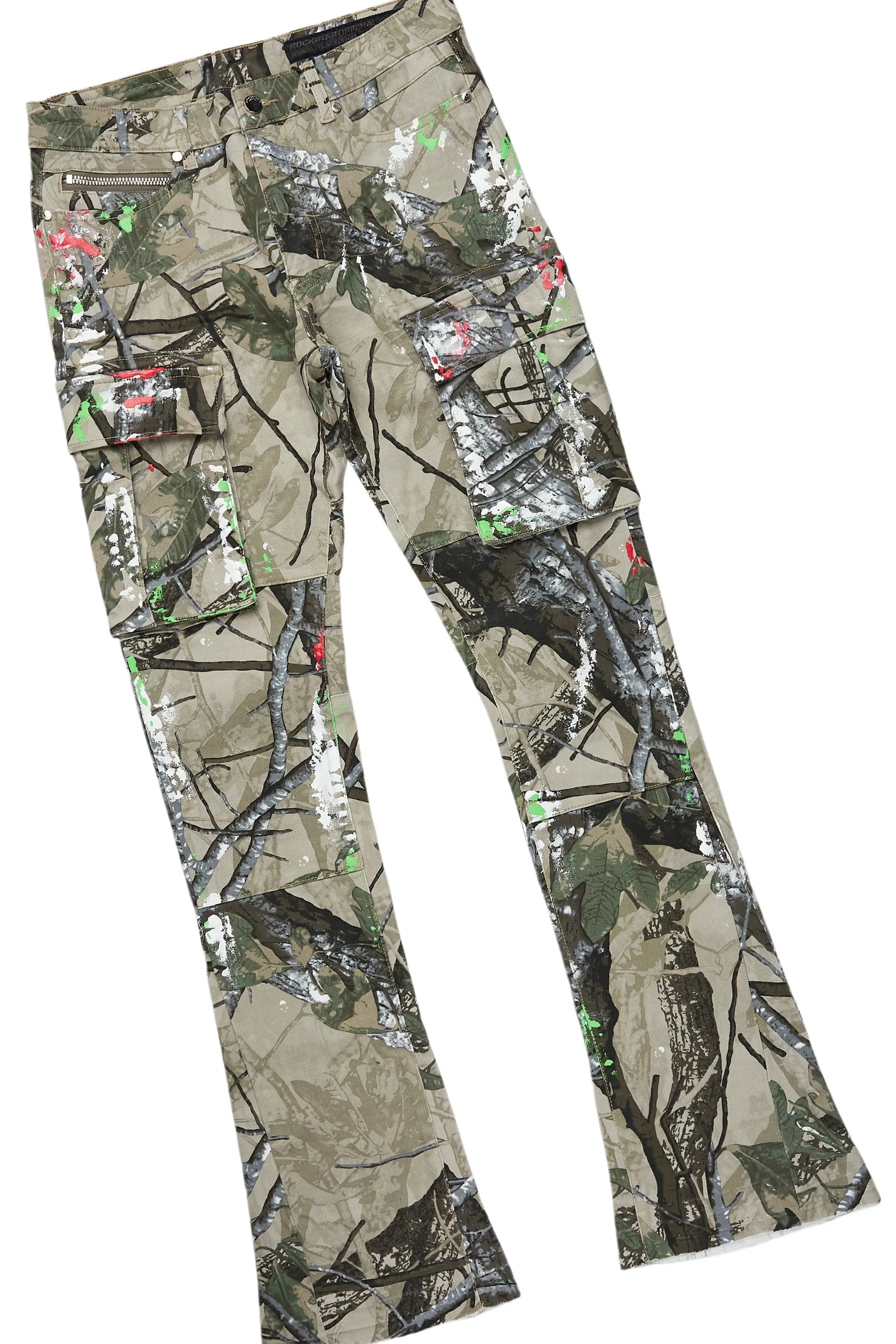 Tarl Beige T-Shirt/Stacked Flare Jean Bundle