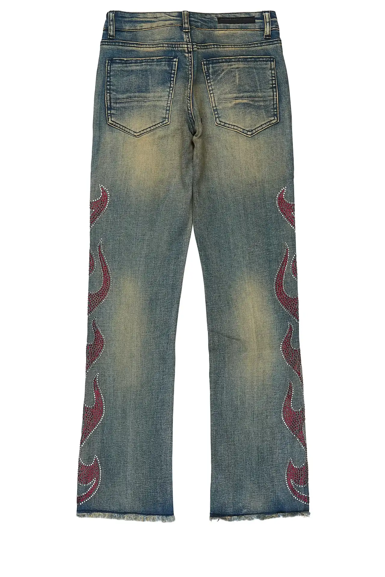 Boys Sword Vintage Blue Stacked Flare Jean