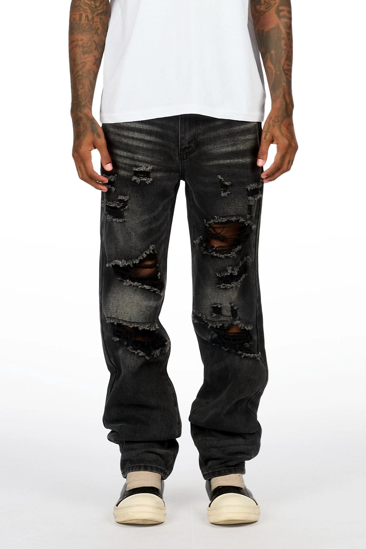 Roberson Grey Baggy Fit Jeans