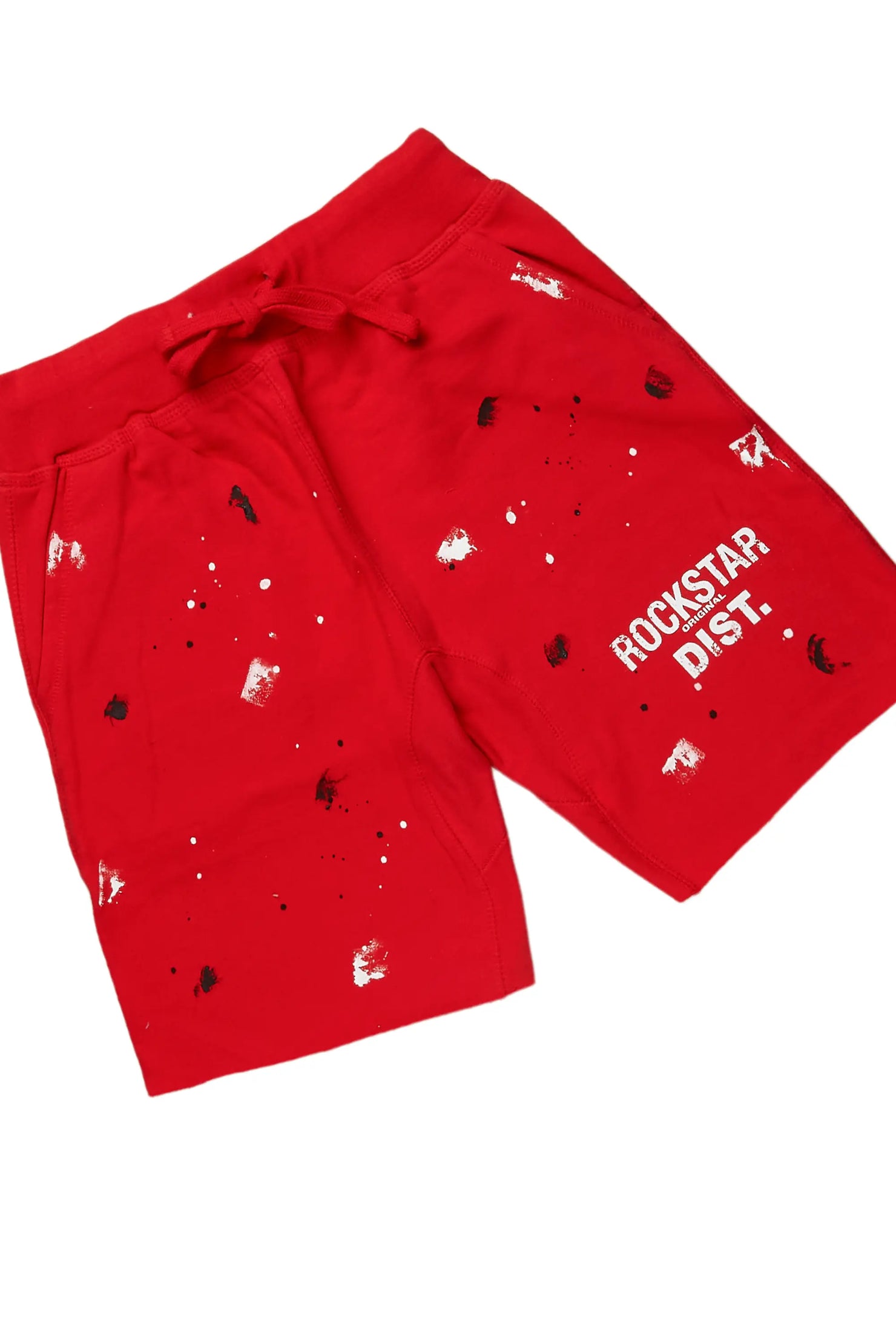 Scottie White/Red Painter T-Shirt/Short Set