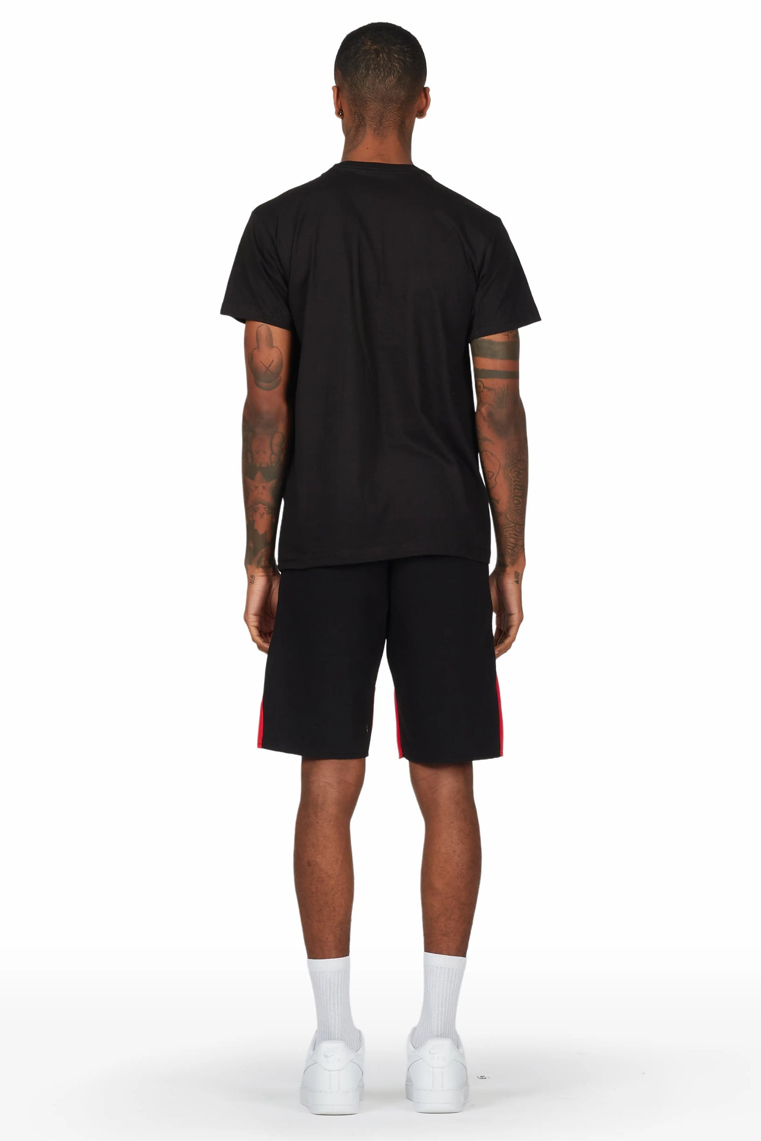 Warblen Black T-Shirt Short Set