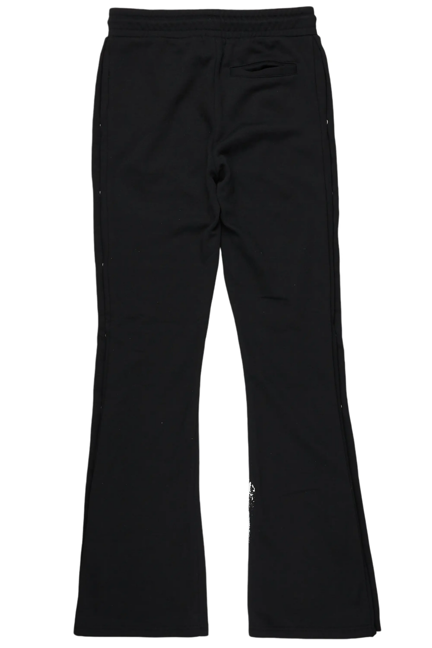 Filip Black Baggy Snap Button Pant