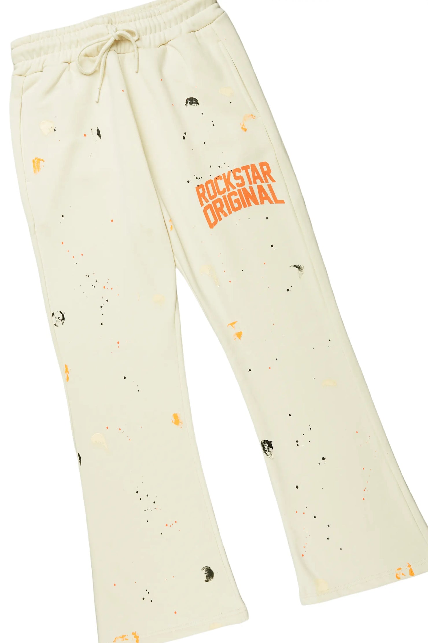 Iver Black/Beige T-Shirt/Stacked Flare Track Set