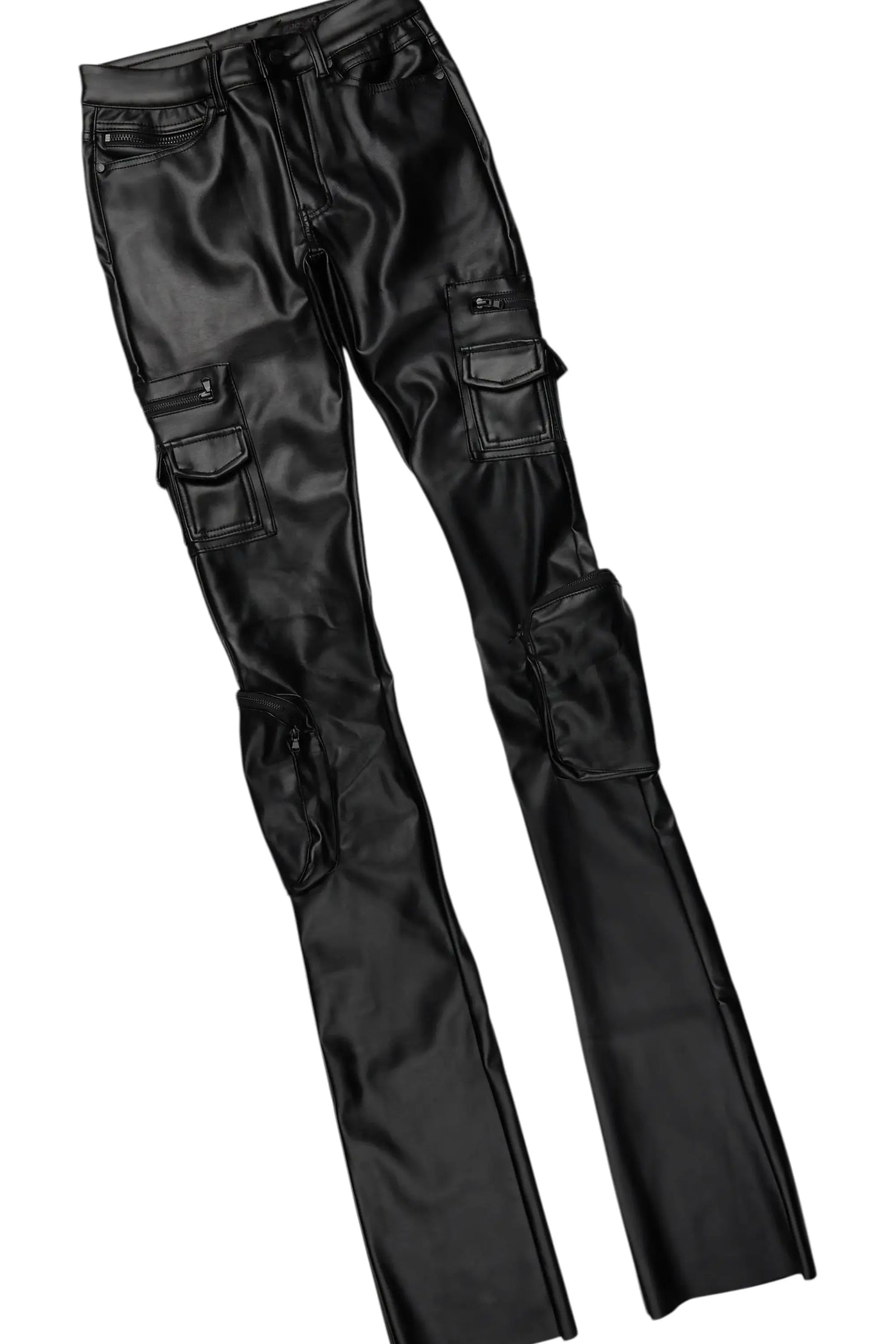 Boaz Black Mohair Hoodie & Sutton Super Stacked Flare PU Jean Bundle