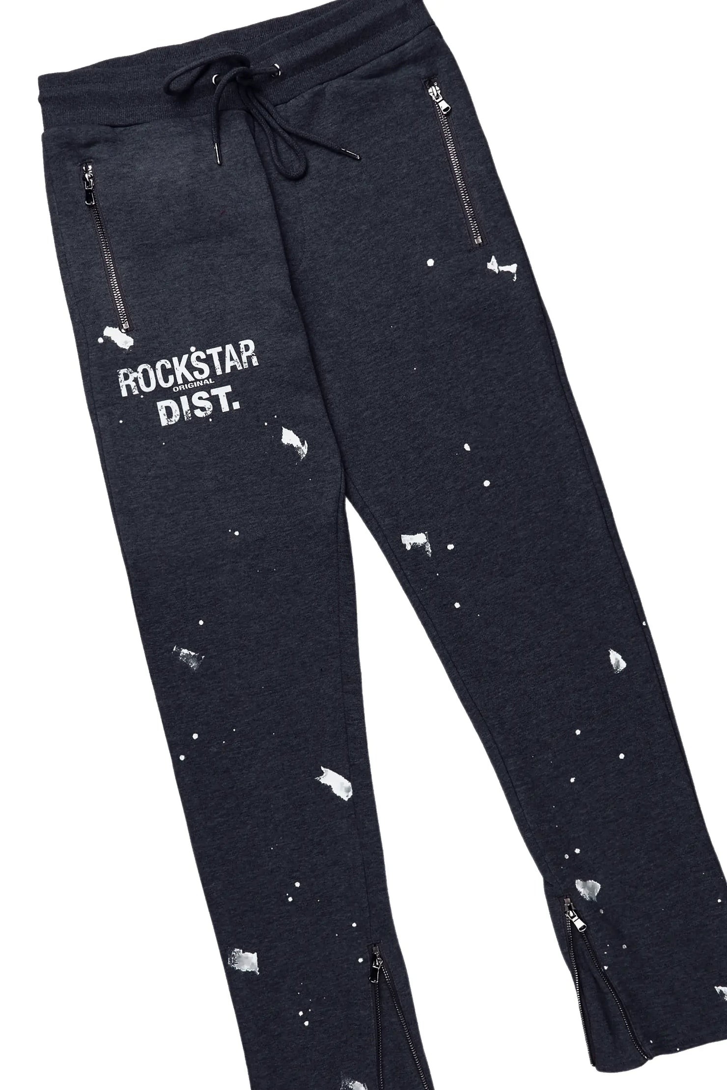 Raffer Vintage Grey Slim Fit Track Set