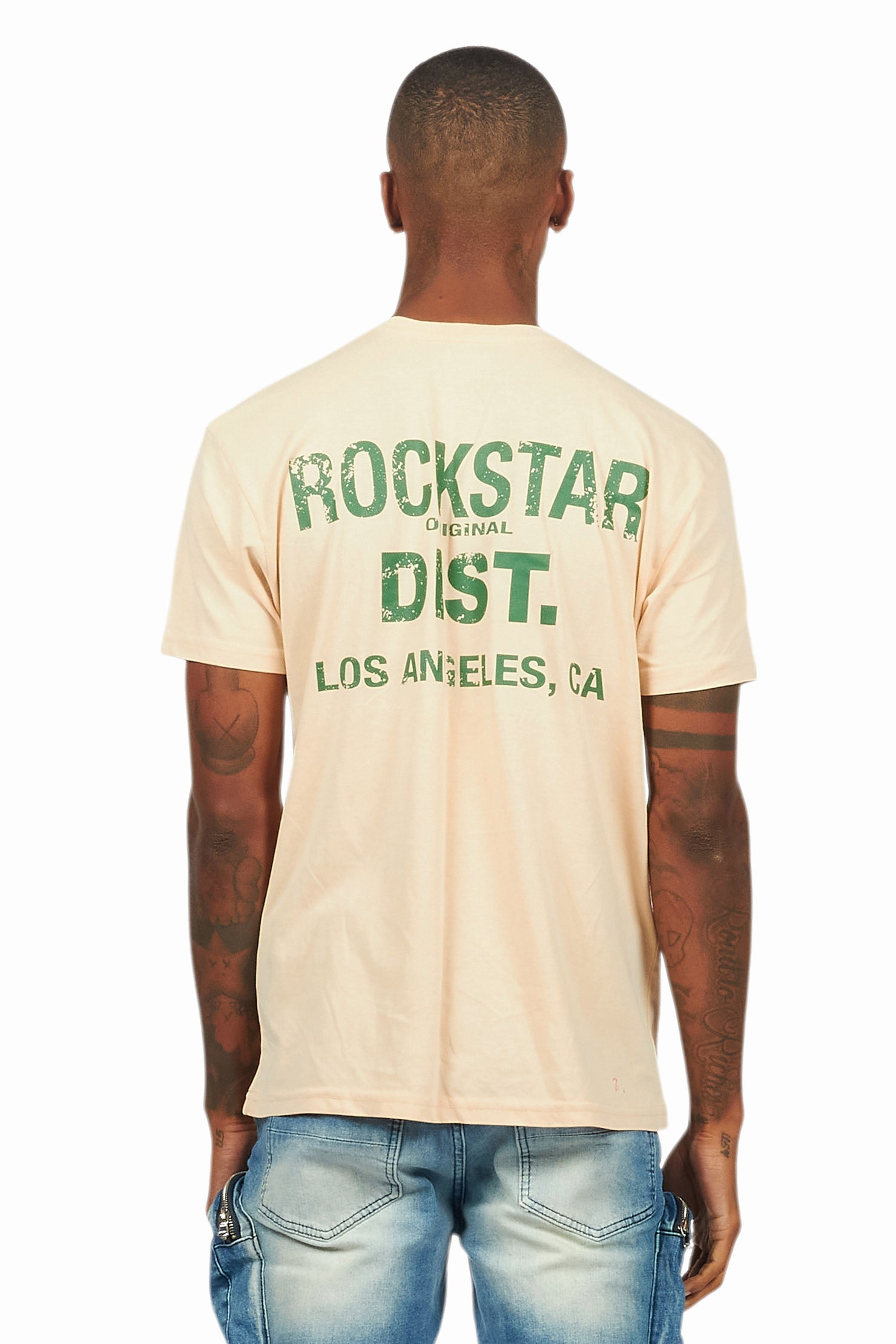 Lake Vintage Sand/Green Graphic T-Shirt