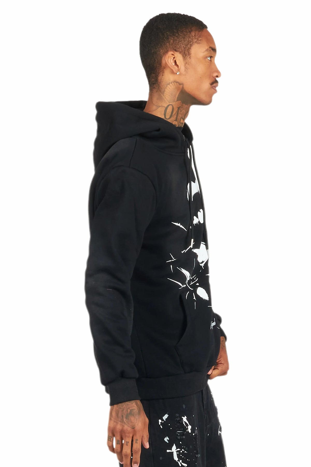 Schmear Black Graphic Hoodie