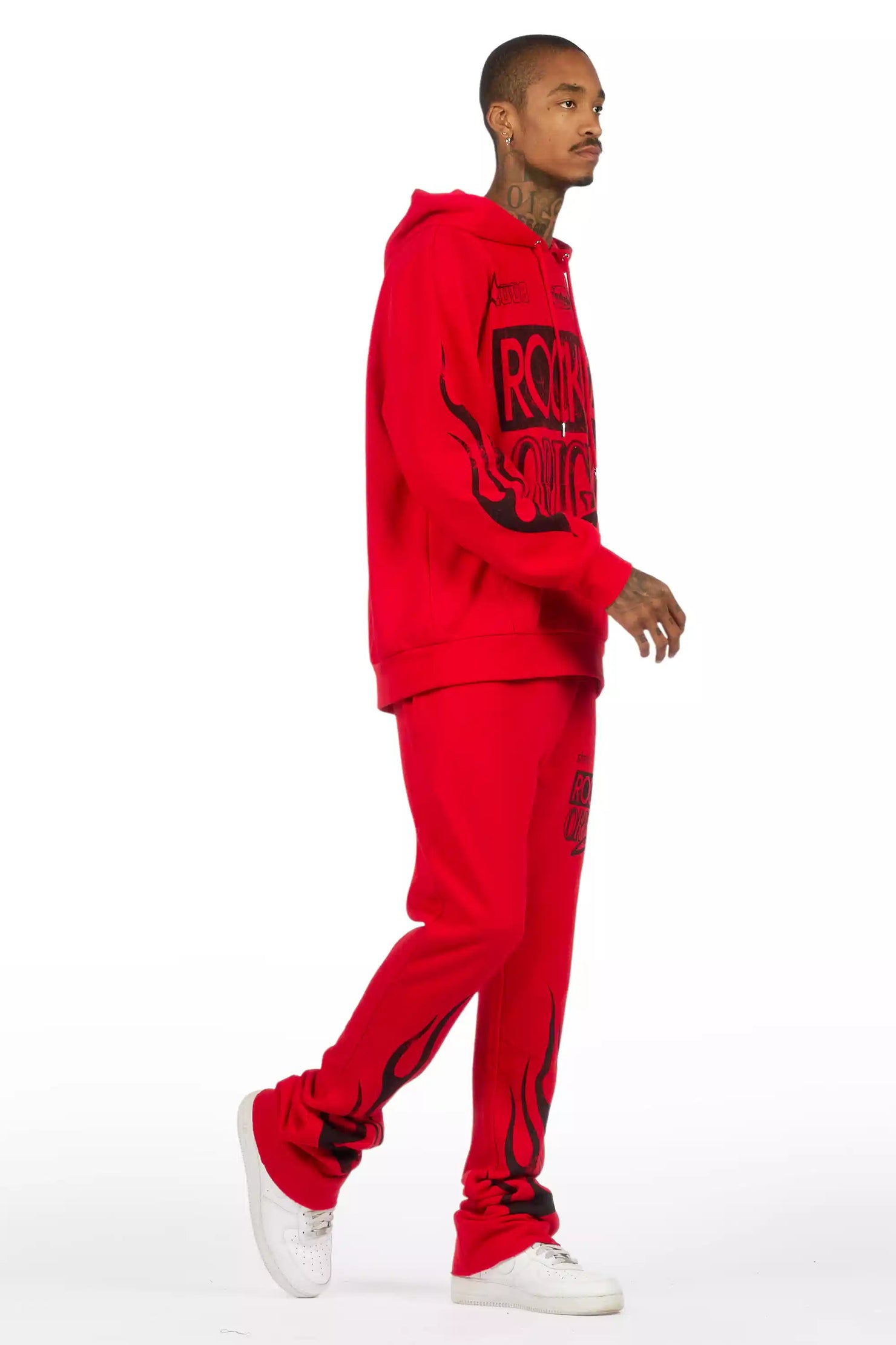 Rylok Red/Black Hoodie Stacked Track Set