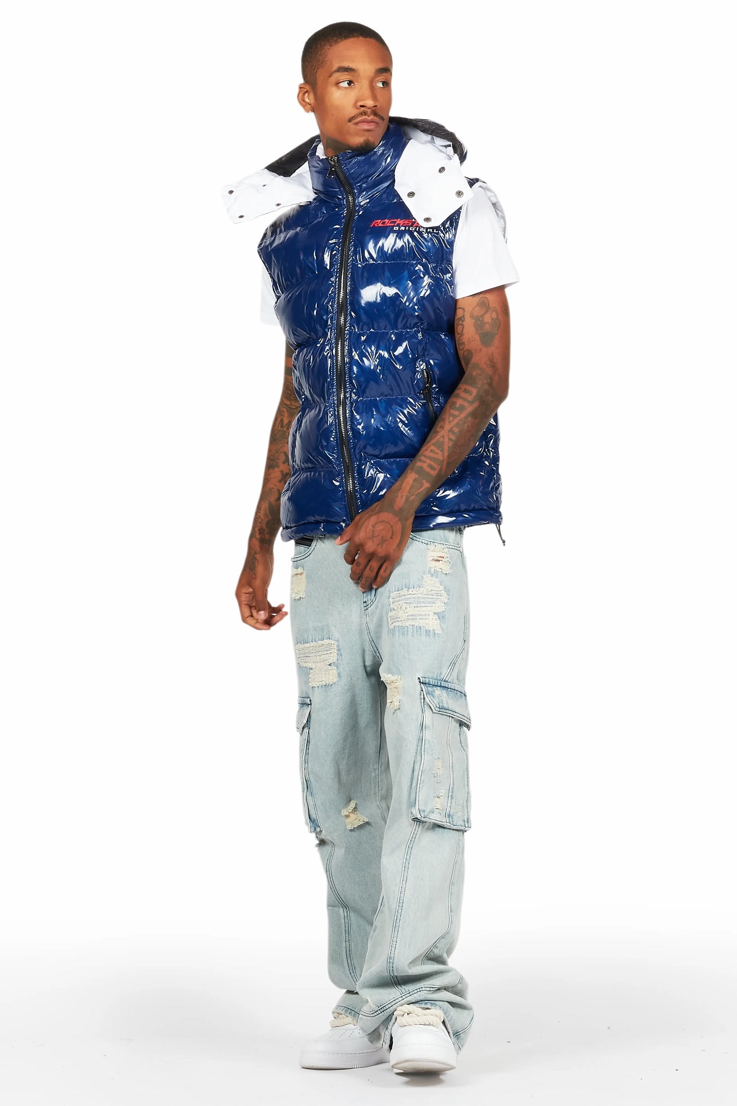 Alasia Royal Blue Puffer Vest