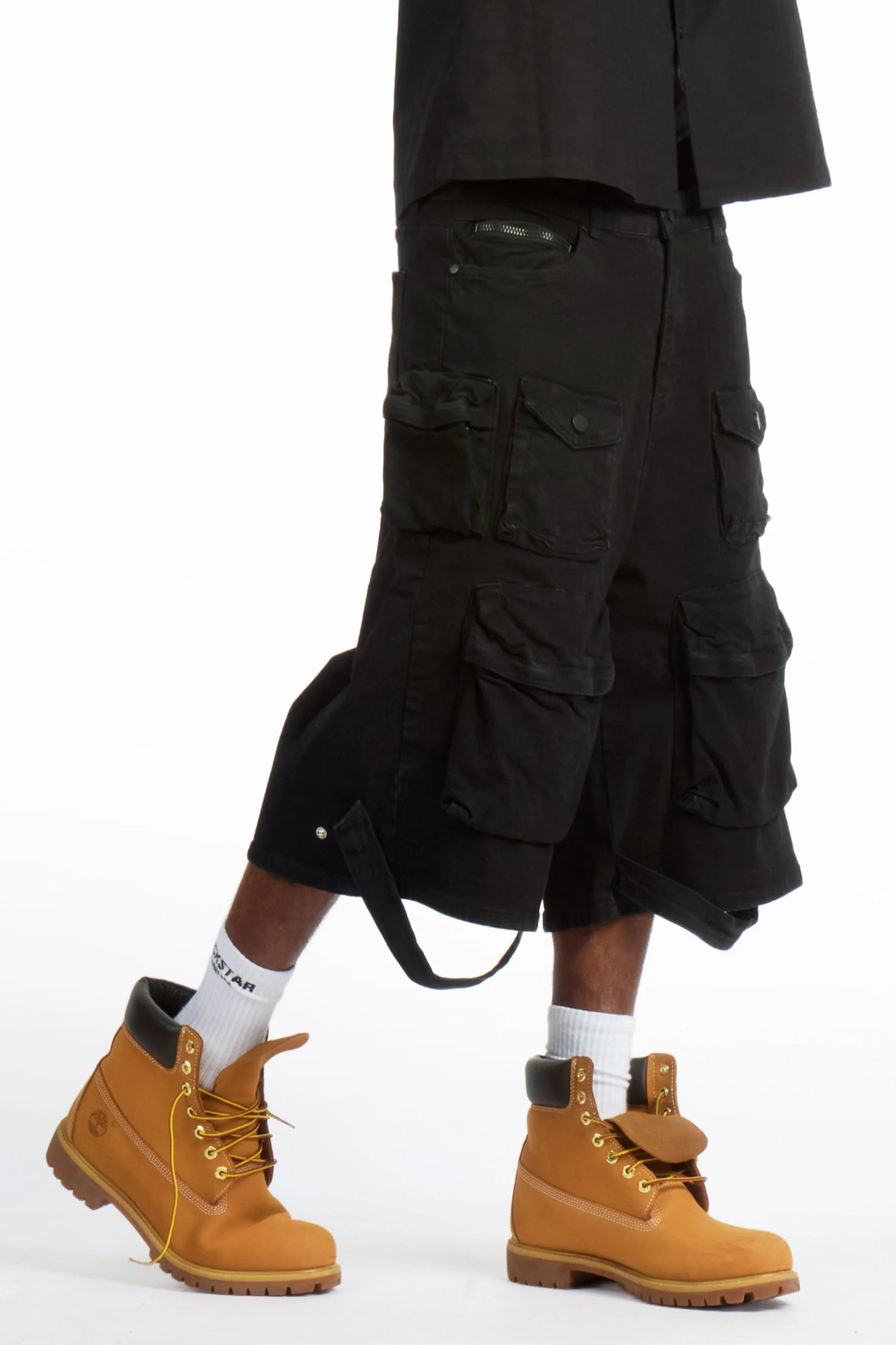 Mahesh Black Denim Short
