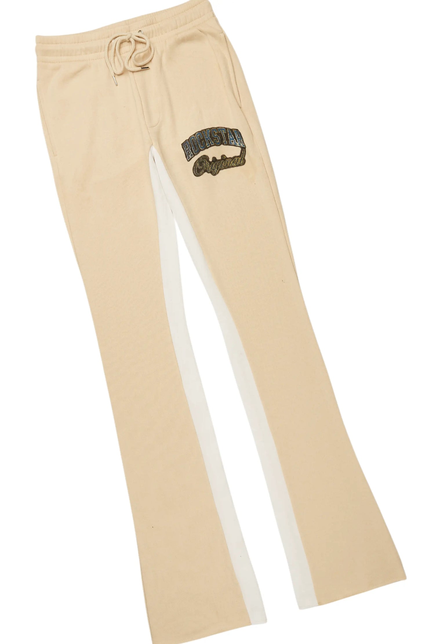 Waller Black/Beige Long Sleeve T-Shirt/Baggy Pant Set