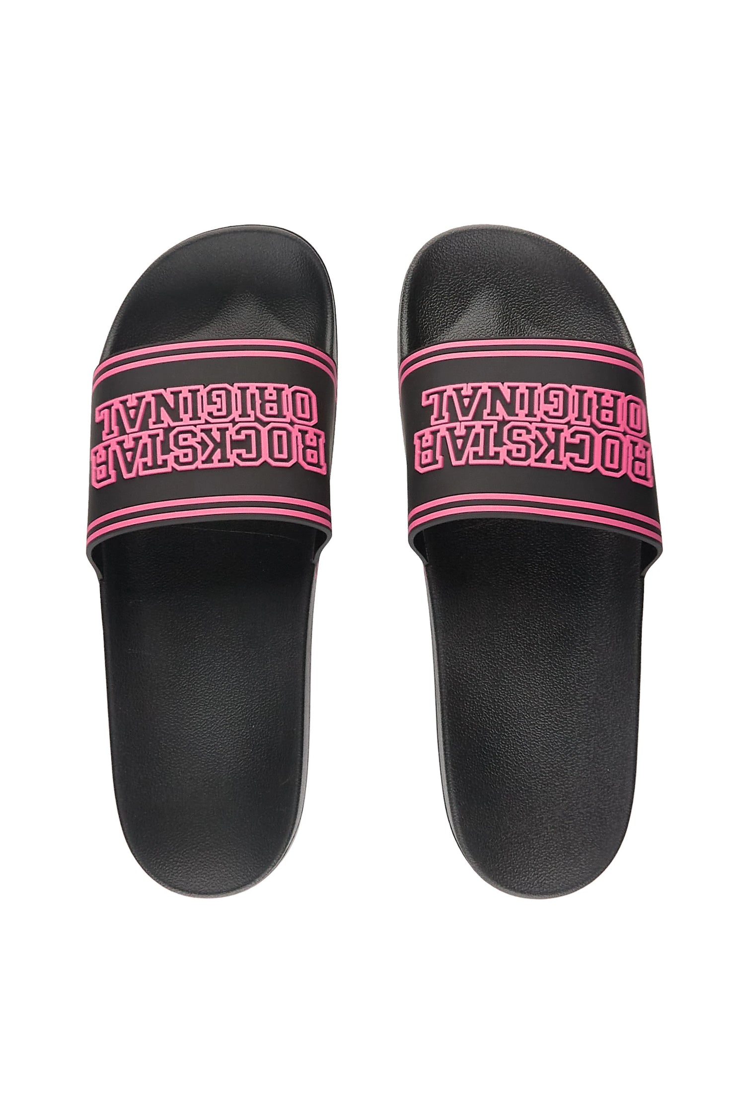Vanissa Black/Pink Slides
