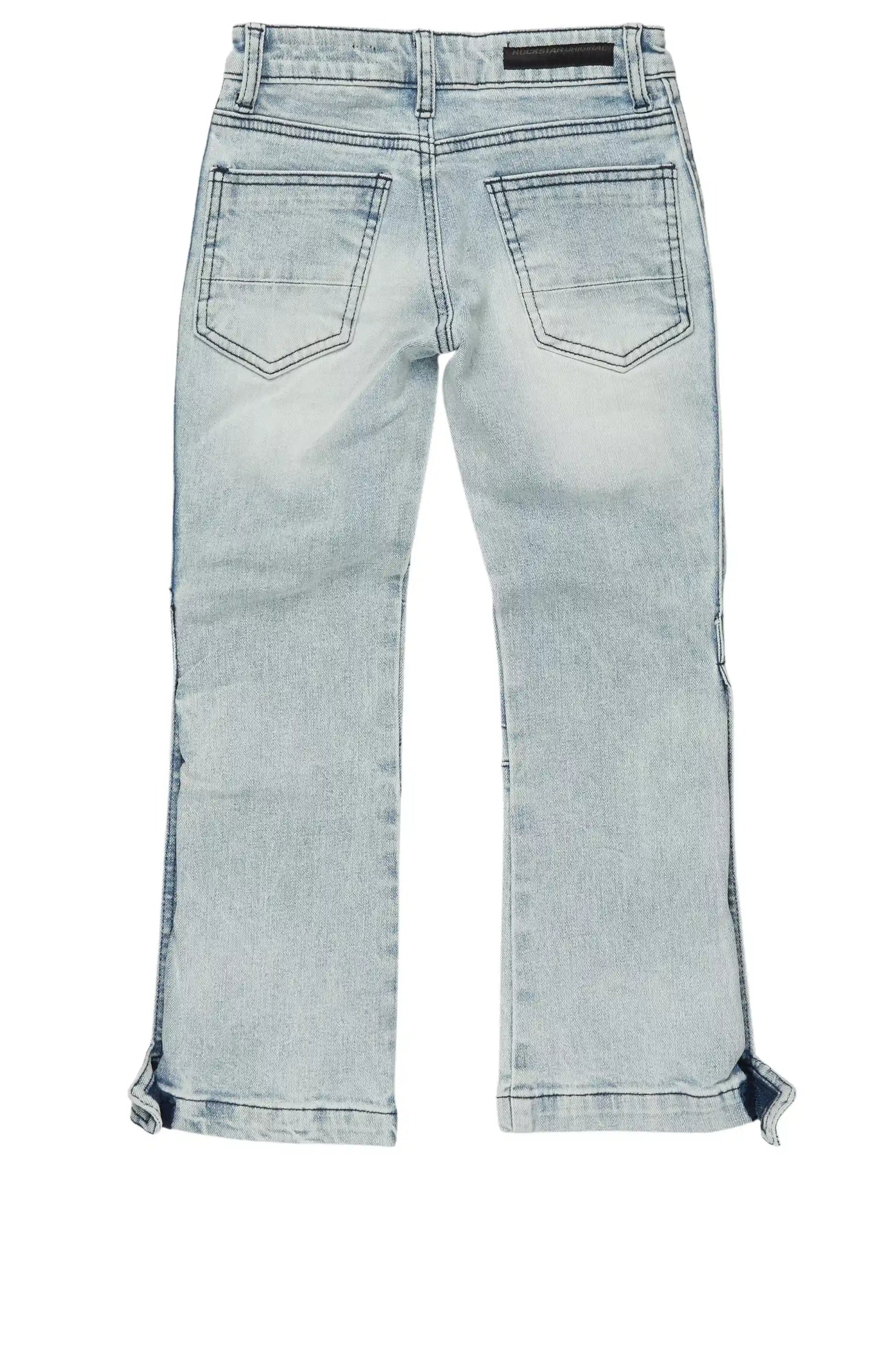 Boys Yuri Blue Baggy Fit Cargo Jean