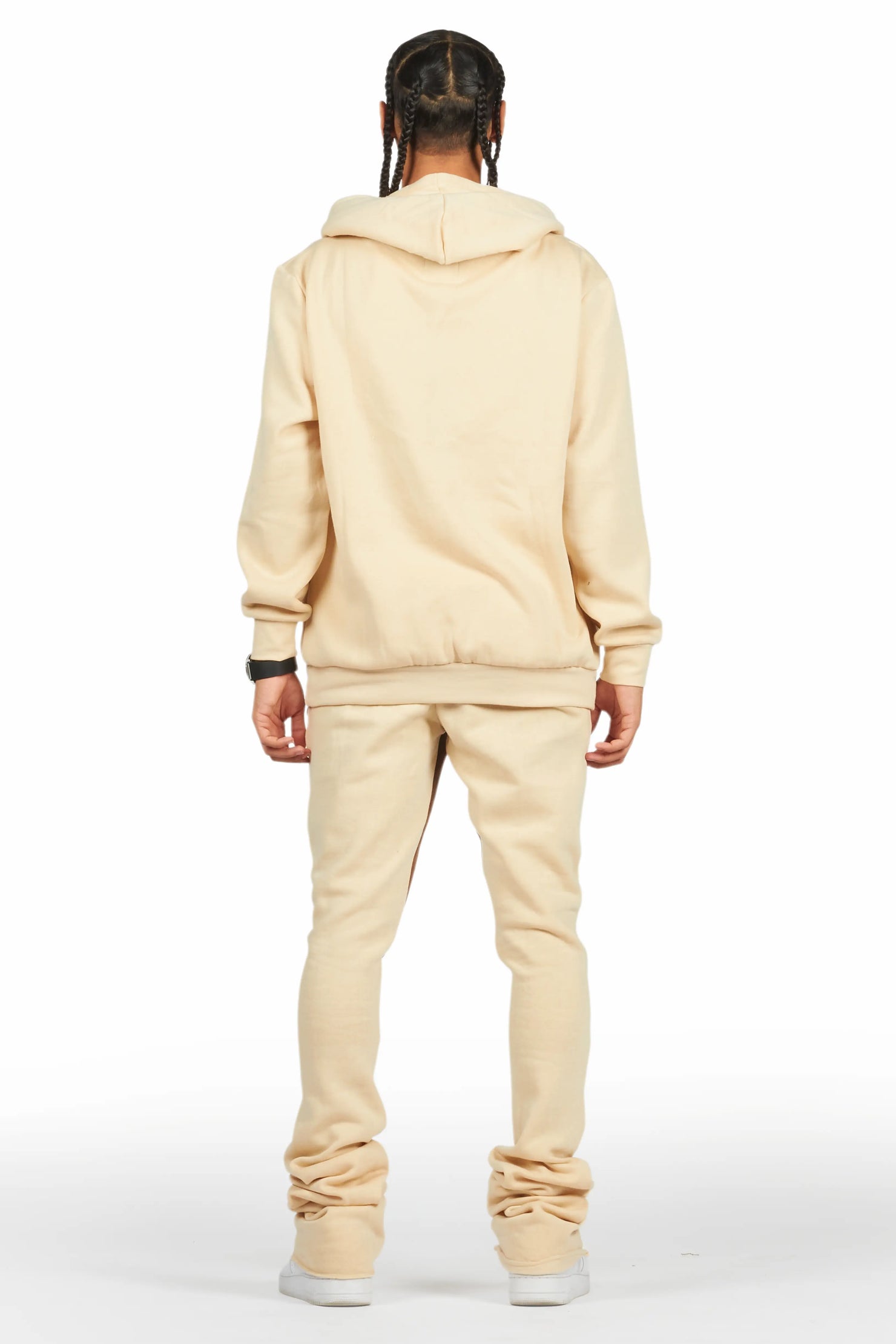 Briggs Beige Hoodie/Super Stacked Flare Track Set