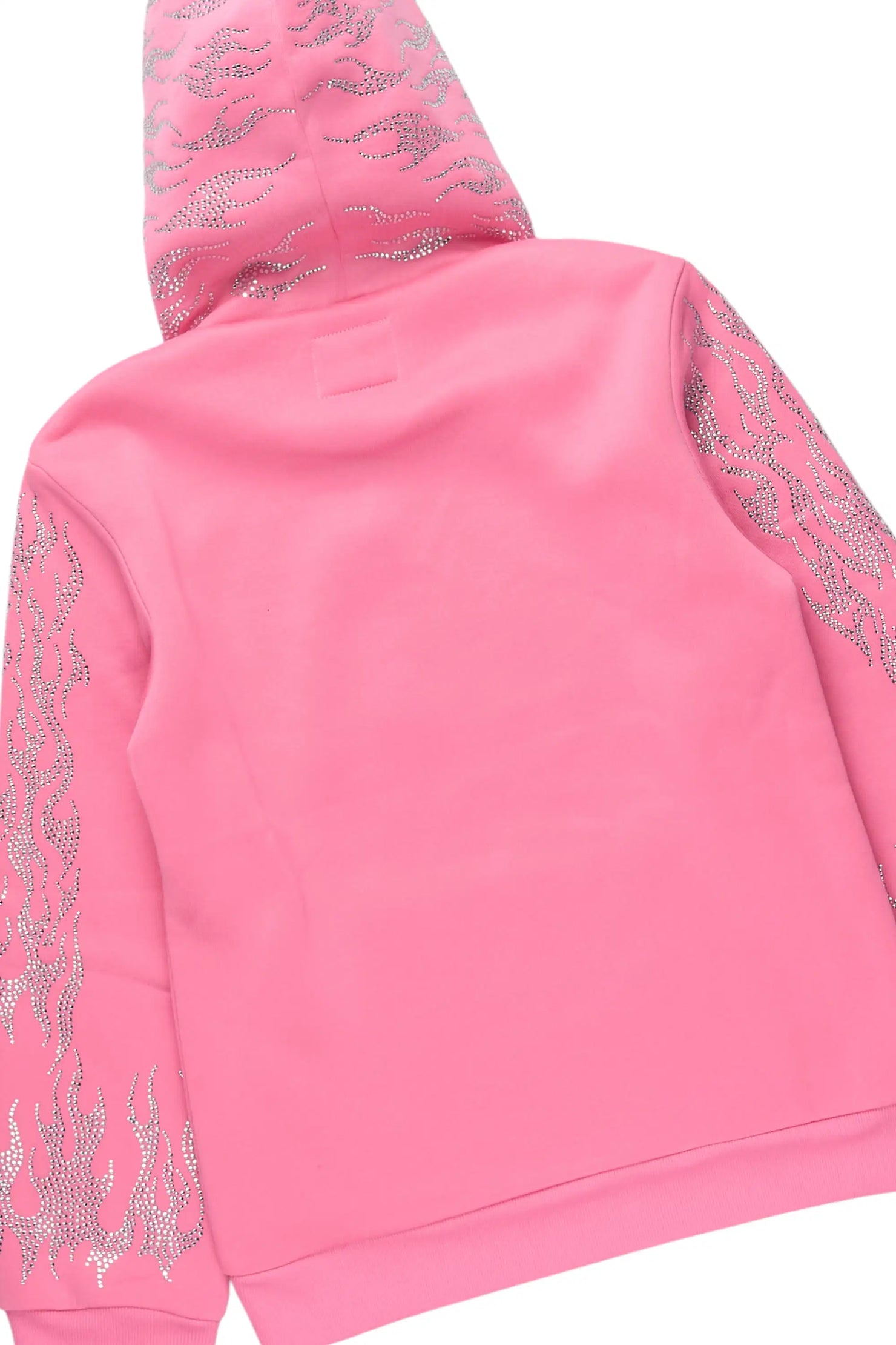 Girls Alaena 2.0 Pink Rhinestone Stacked Track Set
