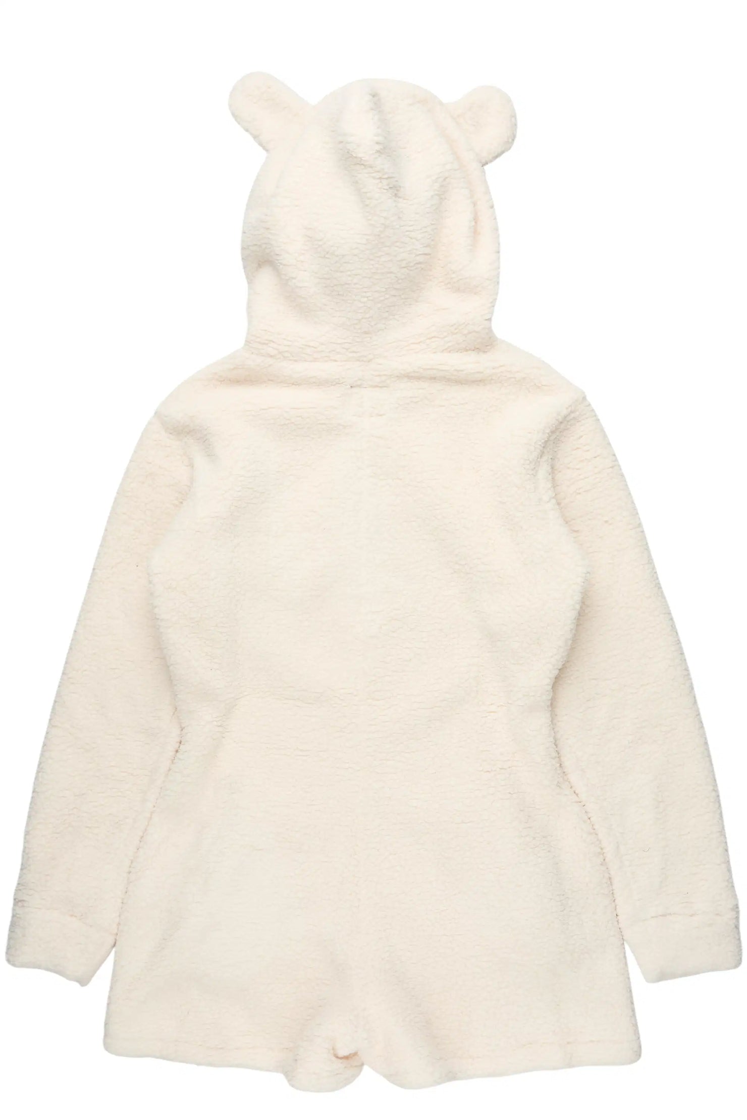 Shanakia Beige/Pink Sherpa Romper