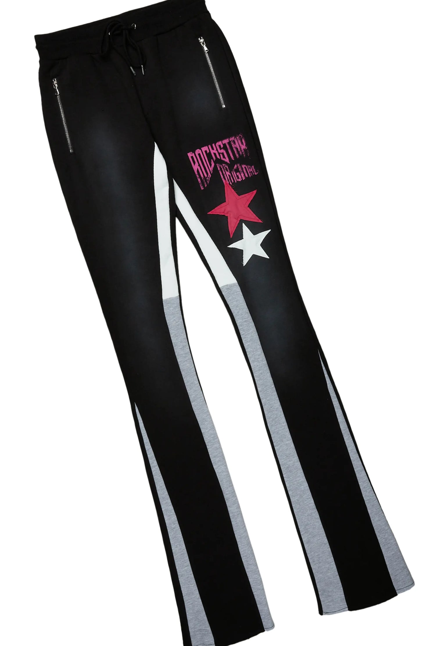 Fone Black T-Shirt/Super Stacked Flare Track Set