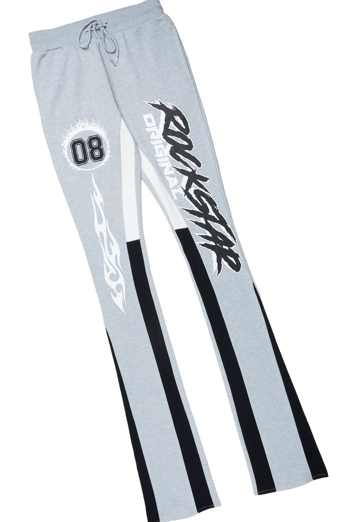 Draven Heather Grey Super Stacked Track Set