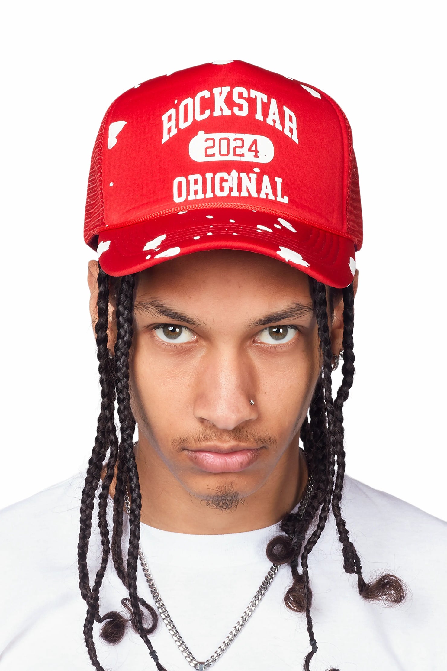 Lerato Red Graphic Trucker Hat