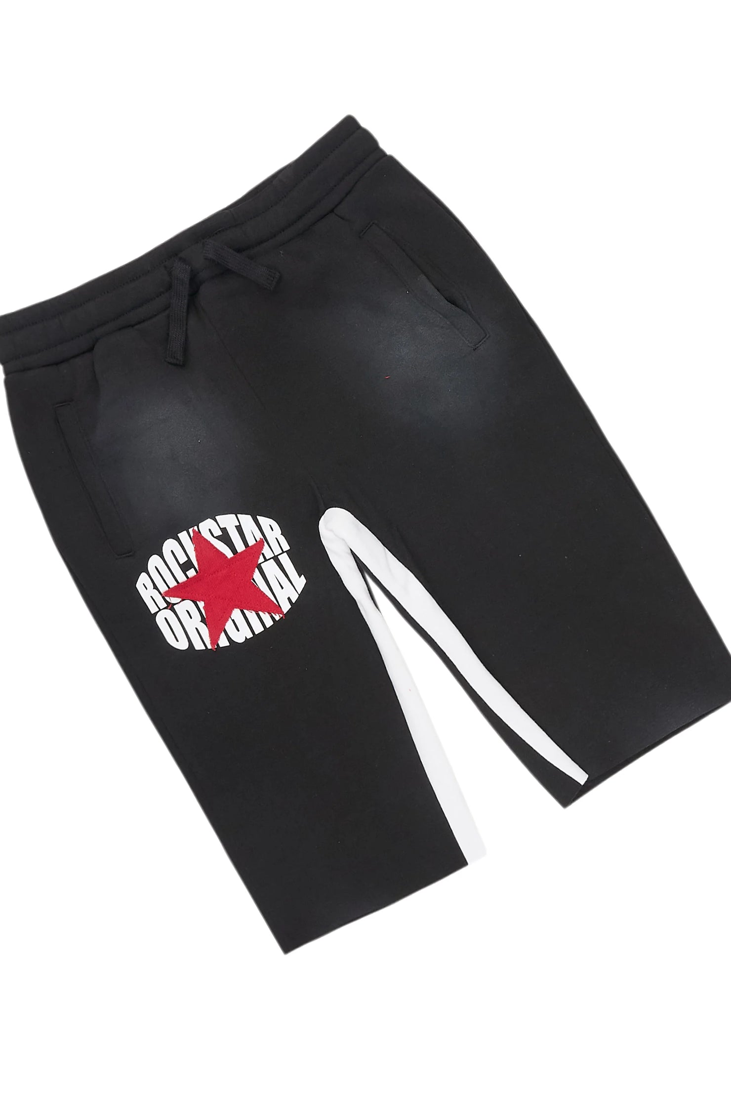 Boys States Black/Red T-Shirt Short Set