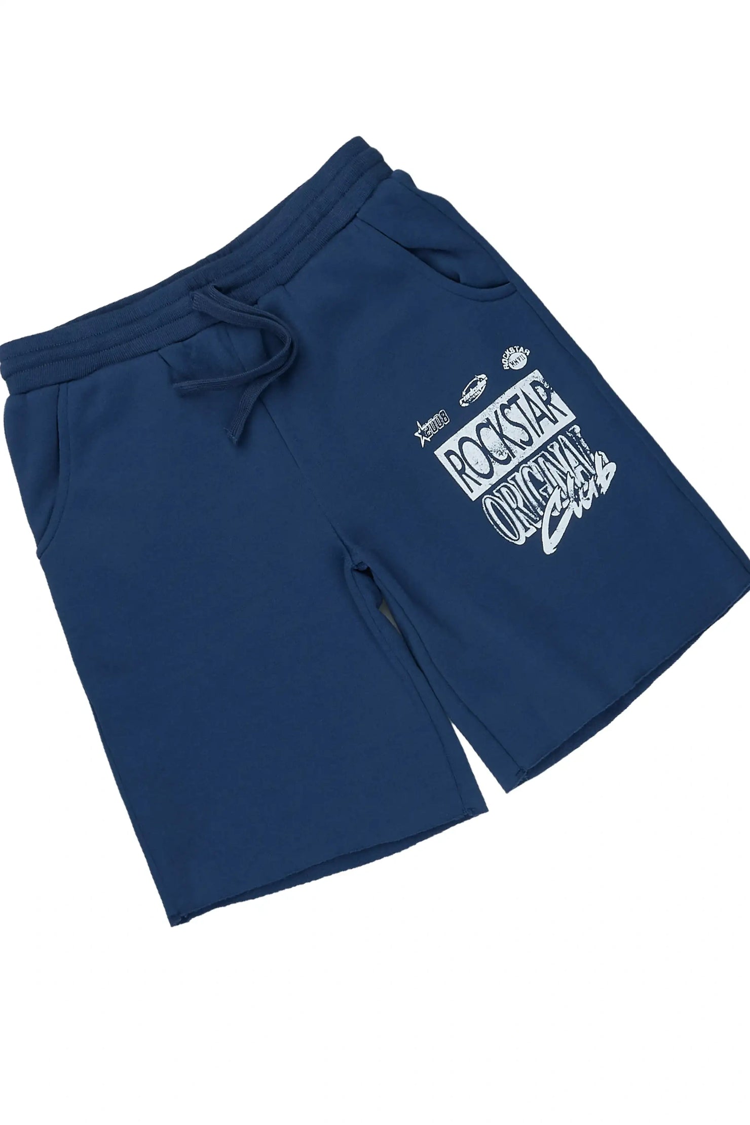 Boys Rylok Navy Hoodie Short Set