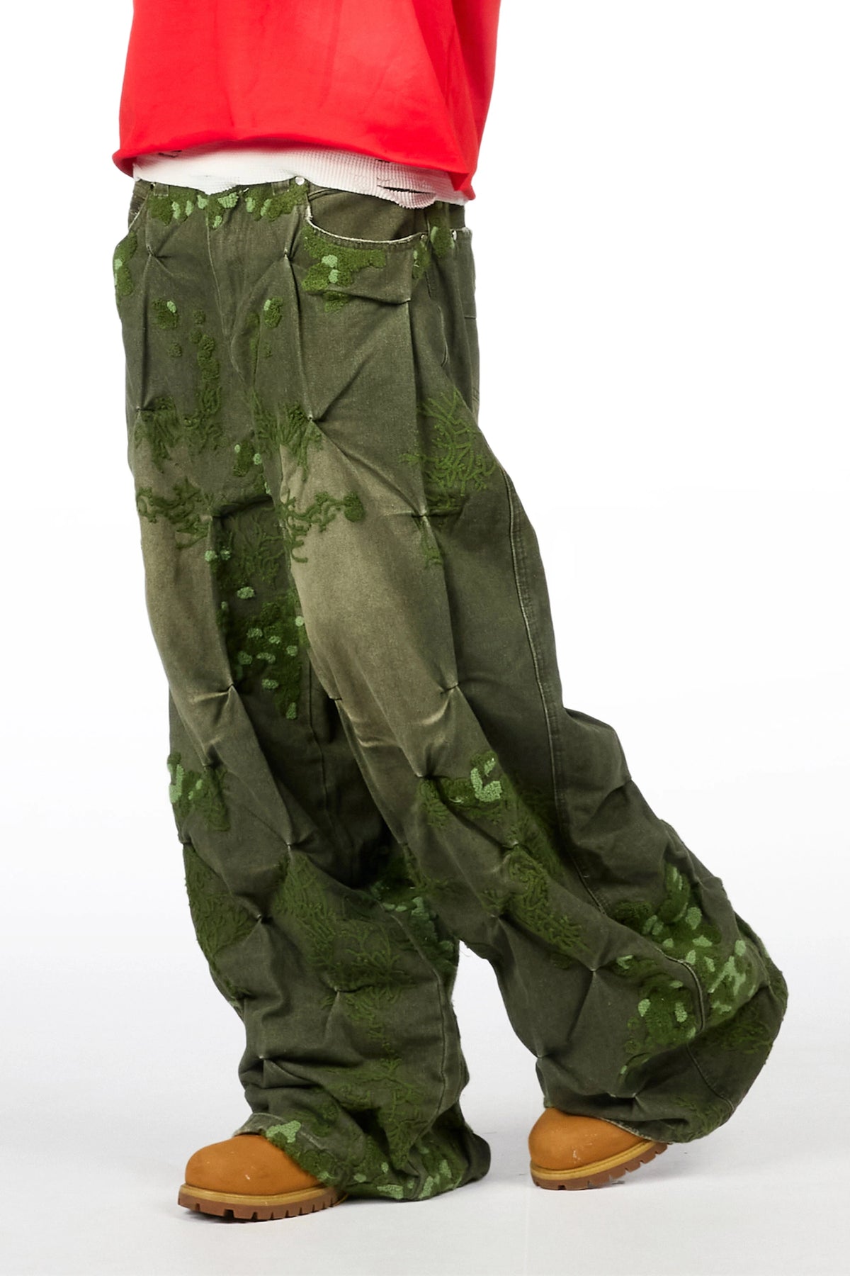 Erving Green Wash Baggy Fit Jean