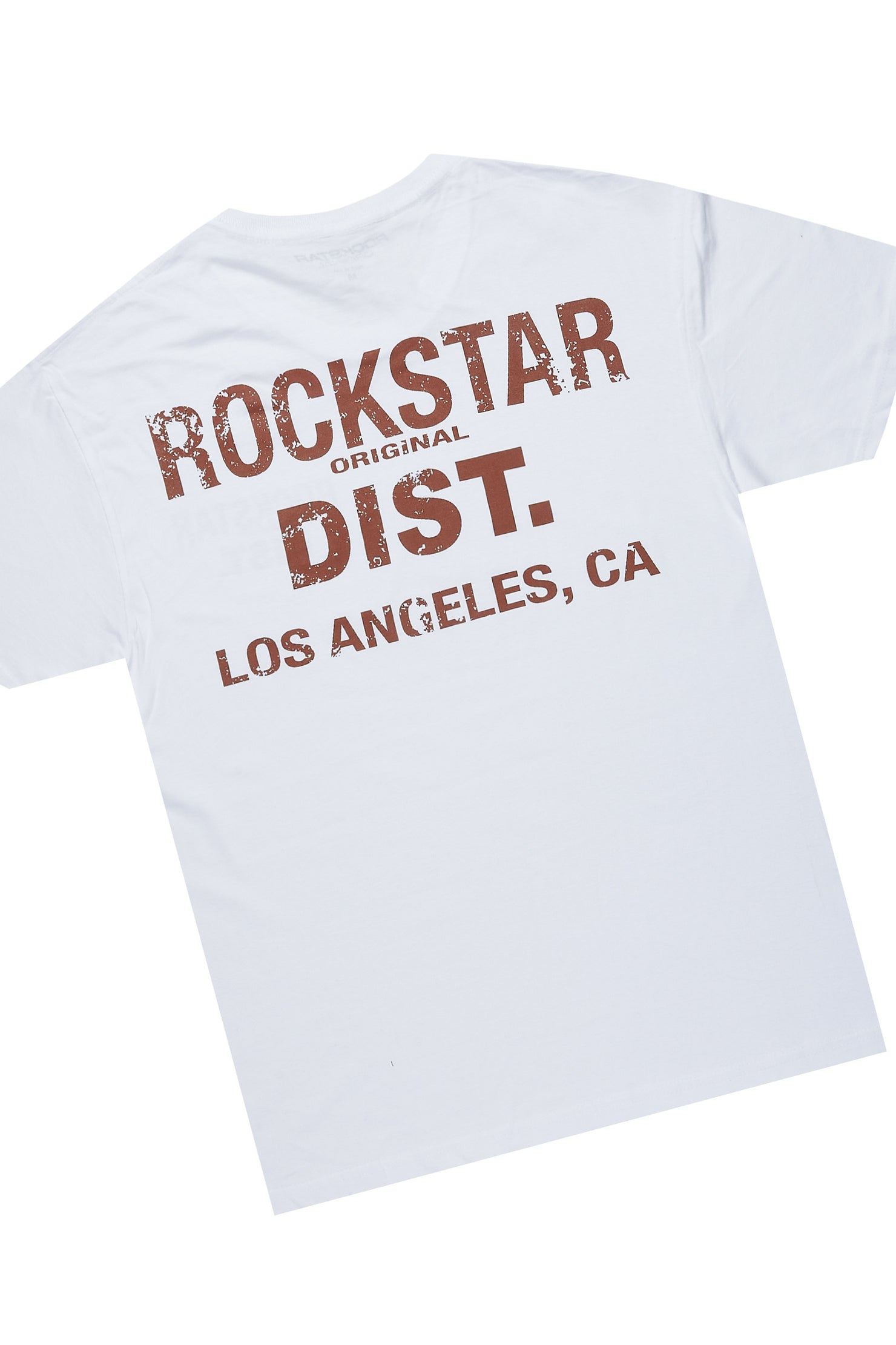 Lake White/Brown T-Shirt/Stacked Baggy Track Pant Set