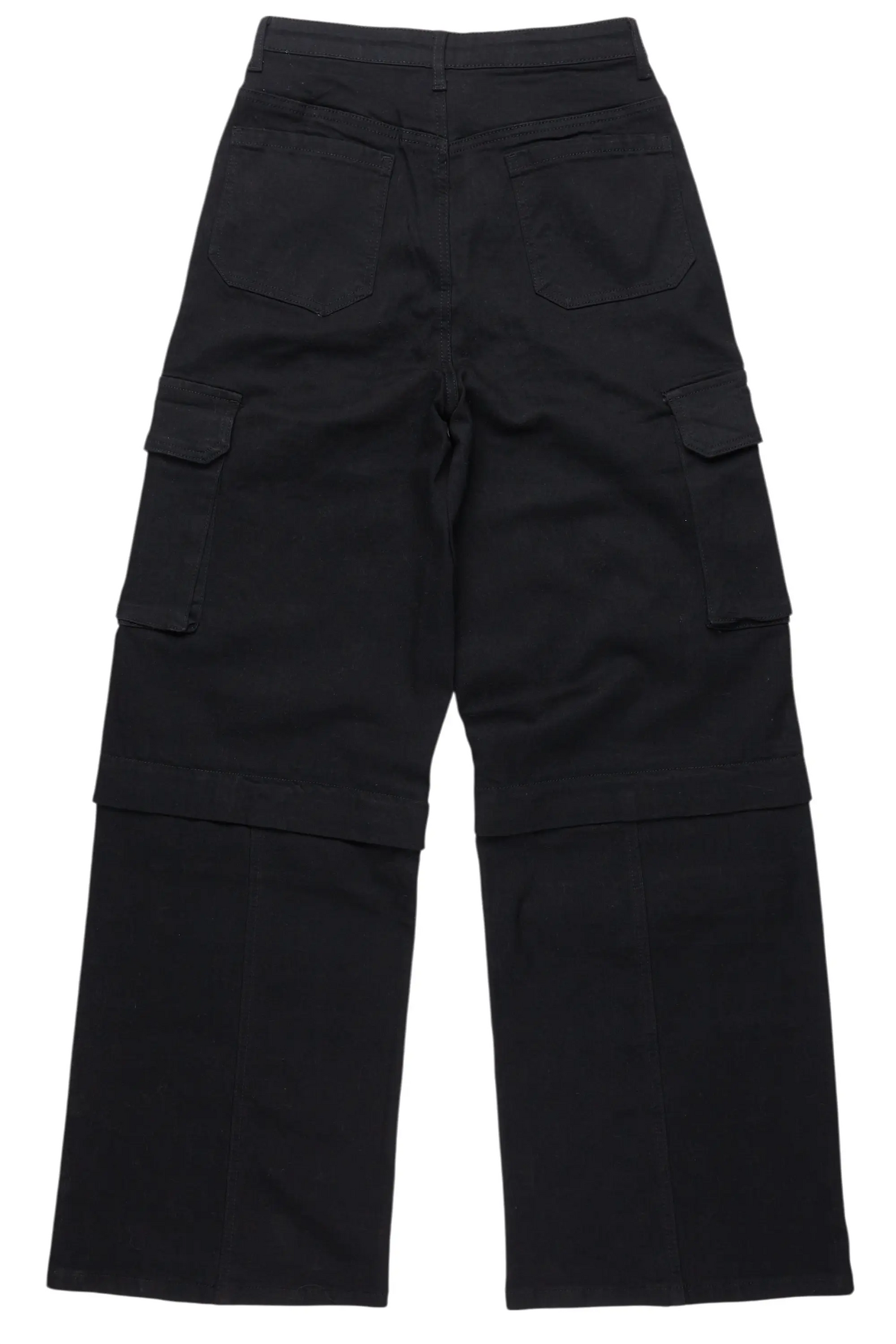 Precious Black Baggy Stacked Jean