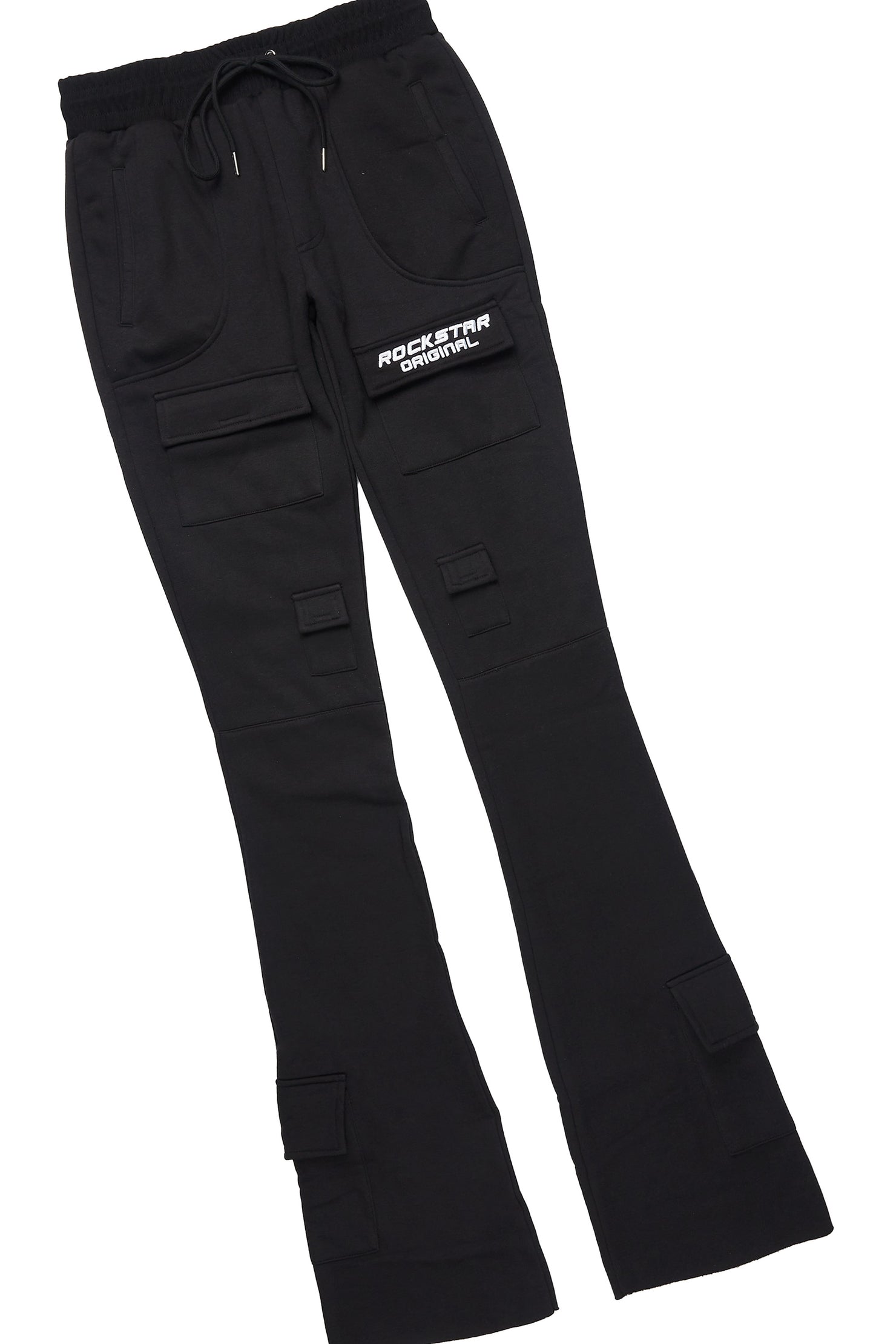 Connor Black T-Shirt/Stacked Flare Track Set