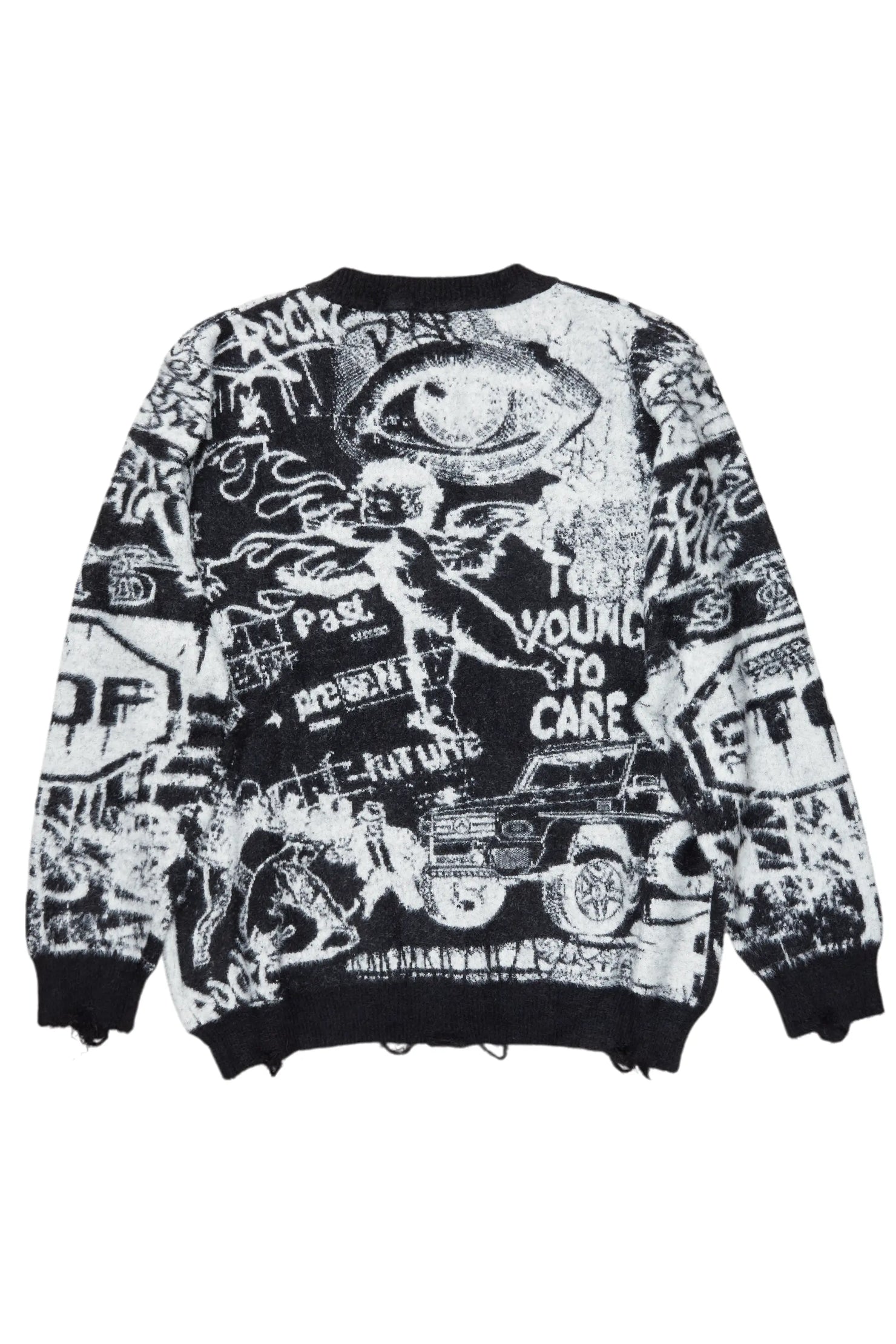 Jalecia Black Knit Cardigan