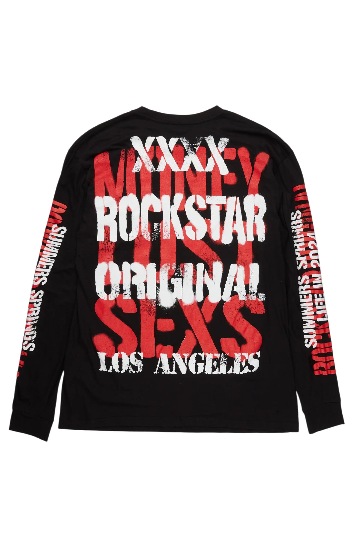 Lamani Black Graphic Long Sleeve Tee